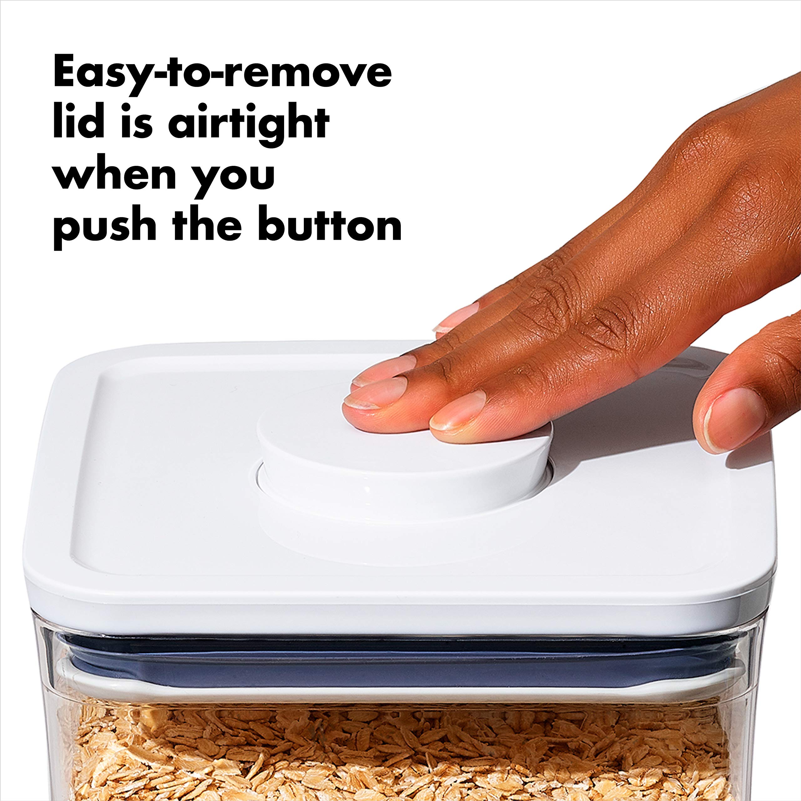 OXO Good Grips 4-Piece Mini POP Container Set - Airtight Food Storage for Spices | Stackable Plastic 5