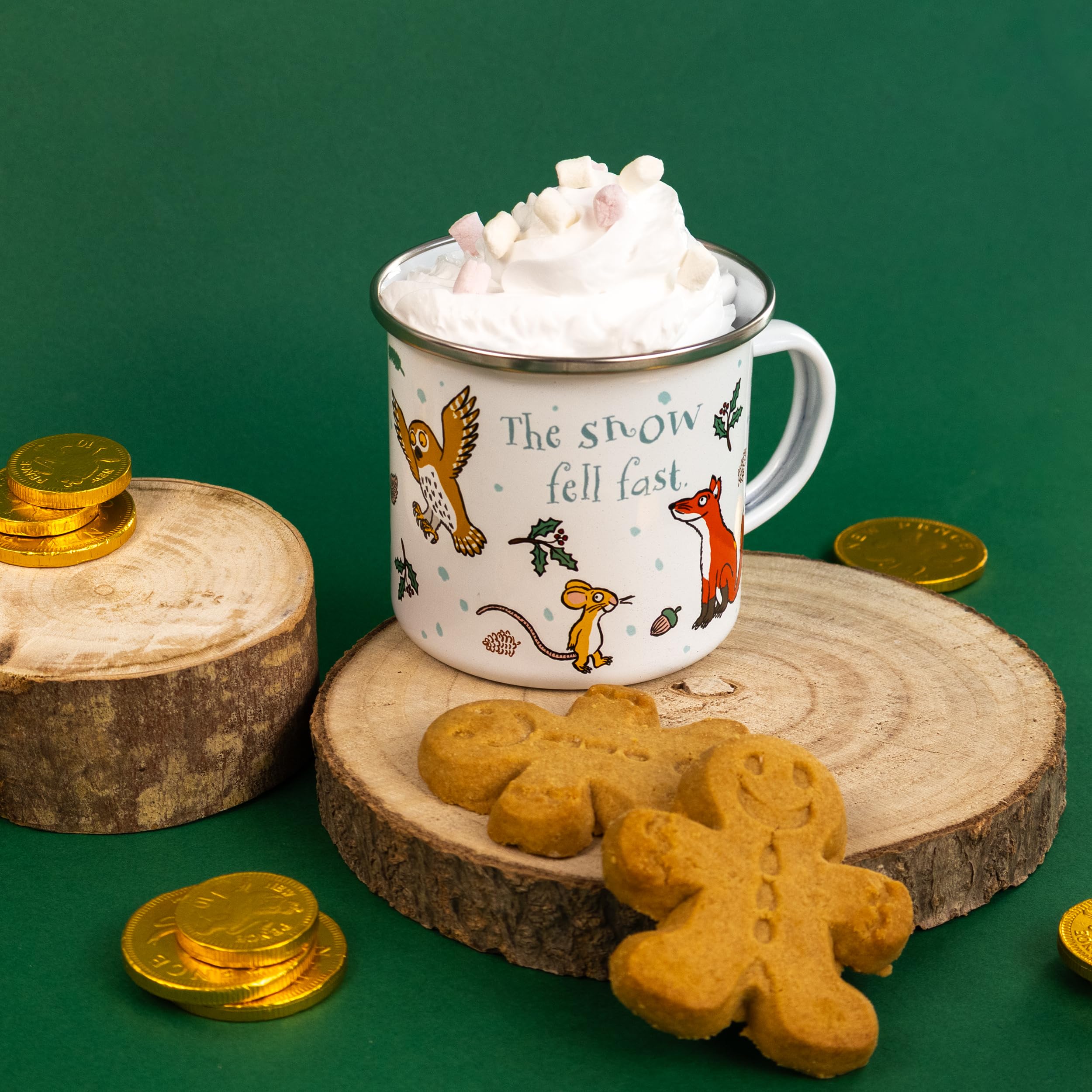 Robert Frederick The Gruffalo’s Child Enamel Coffee Mug - 350ml Capacity | Dishwasher Safe | Lightweight 4