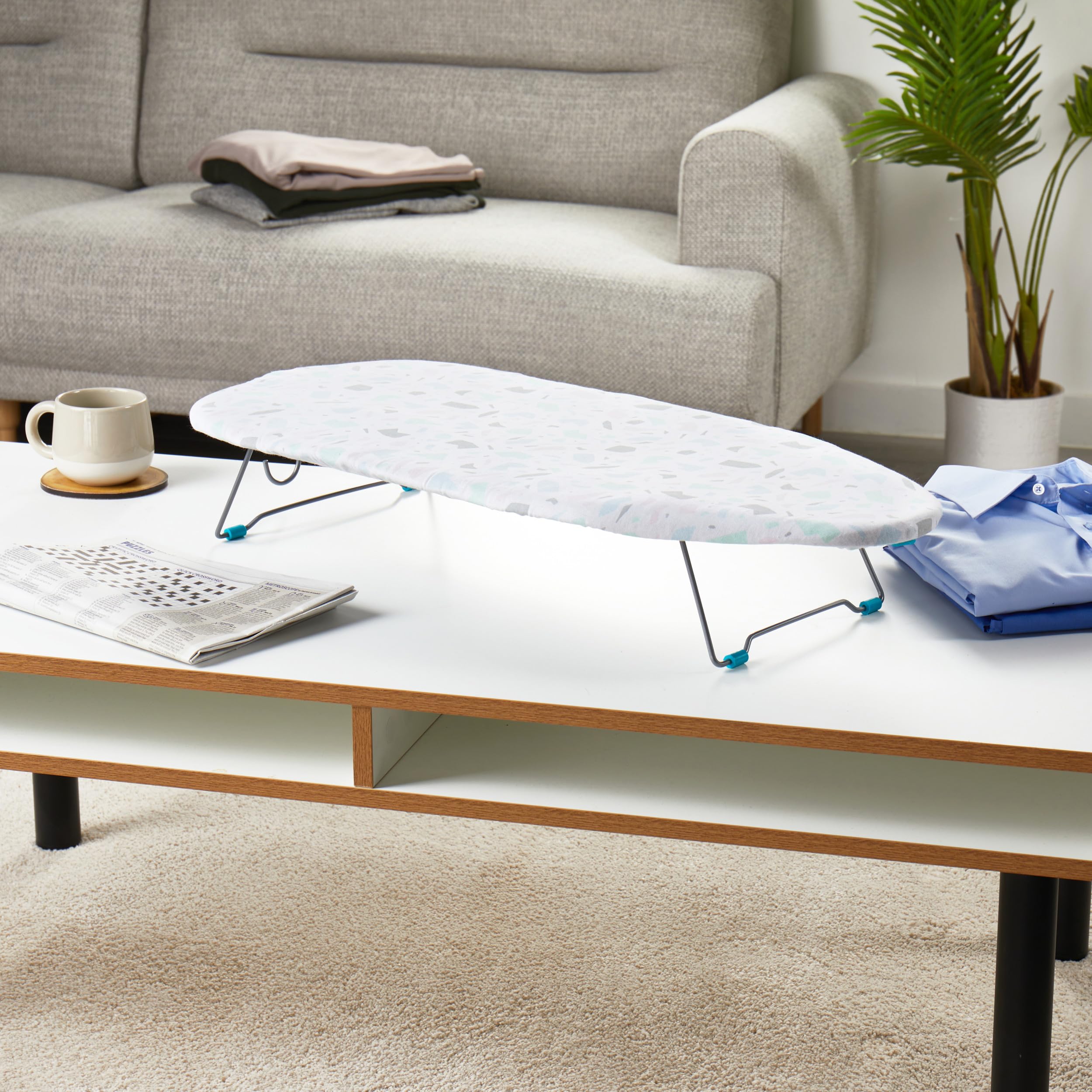 Beldray Tabletop Ironing Board - 100% Cotton Cover | Metal Frame | 73 x 31 cm 3