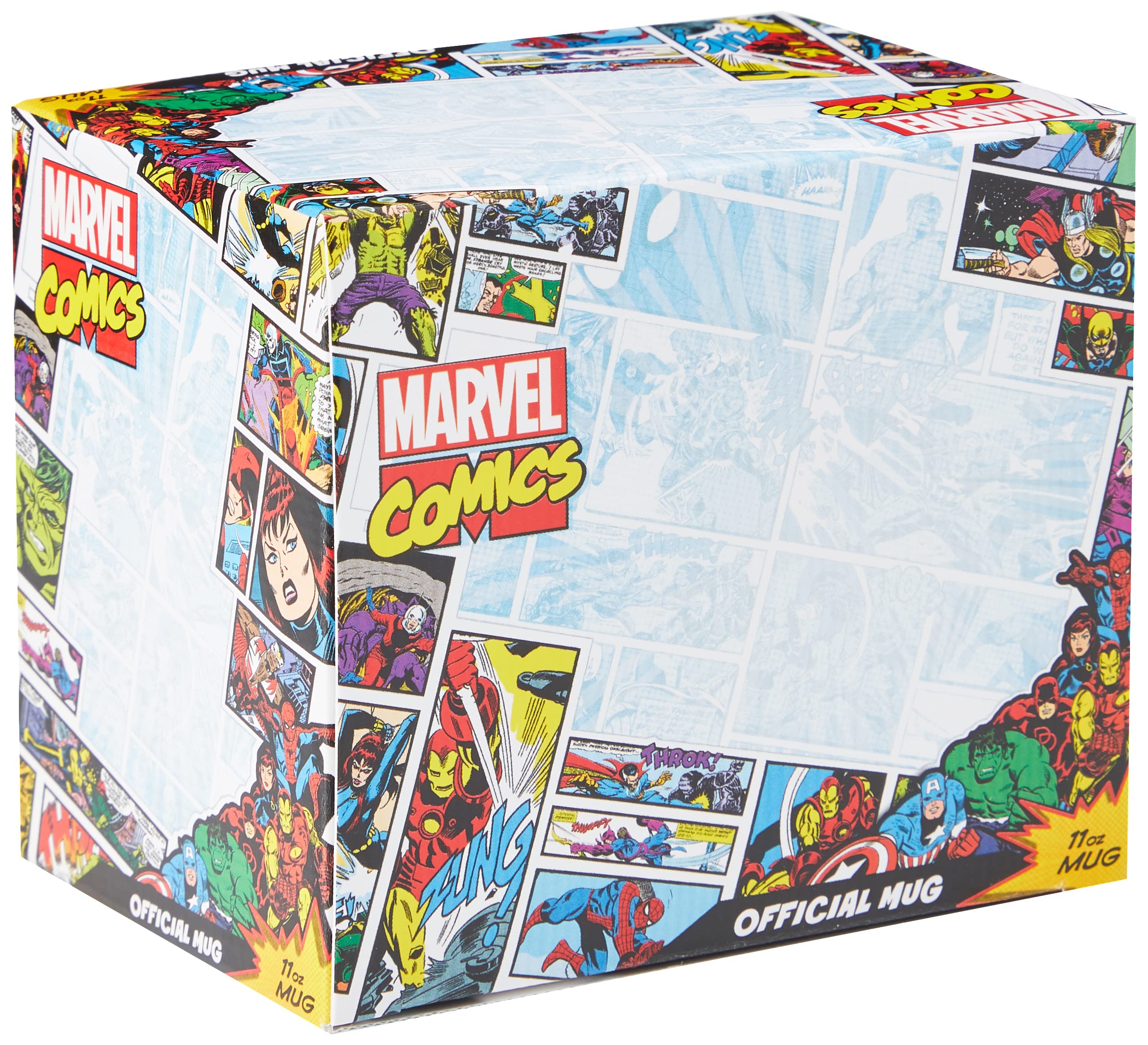 Marvel Pyramid MG23438 Coffee Cup - Porcelain, Red and Blue, Microwave Safe 5