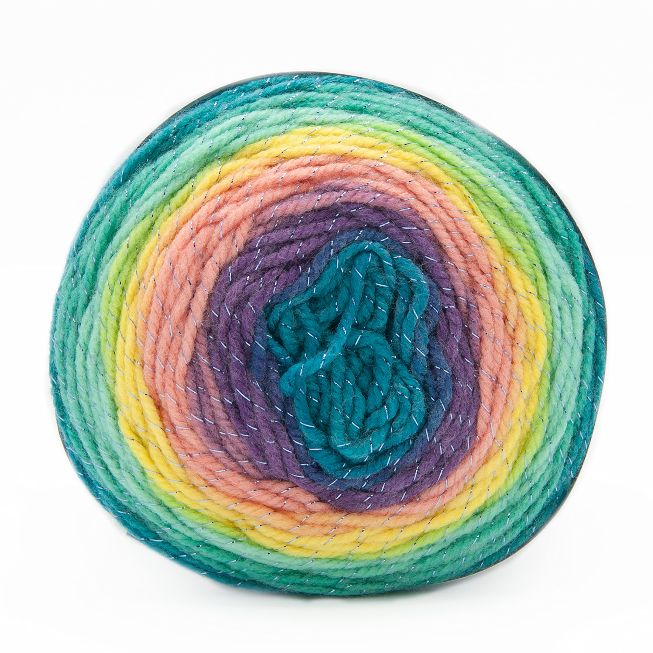 Lion Brand Yarn Mandala Sparkle Yarn - Serpens Colorway | CYC #3 Light | 328 yd 7
