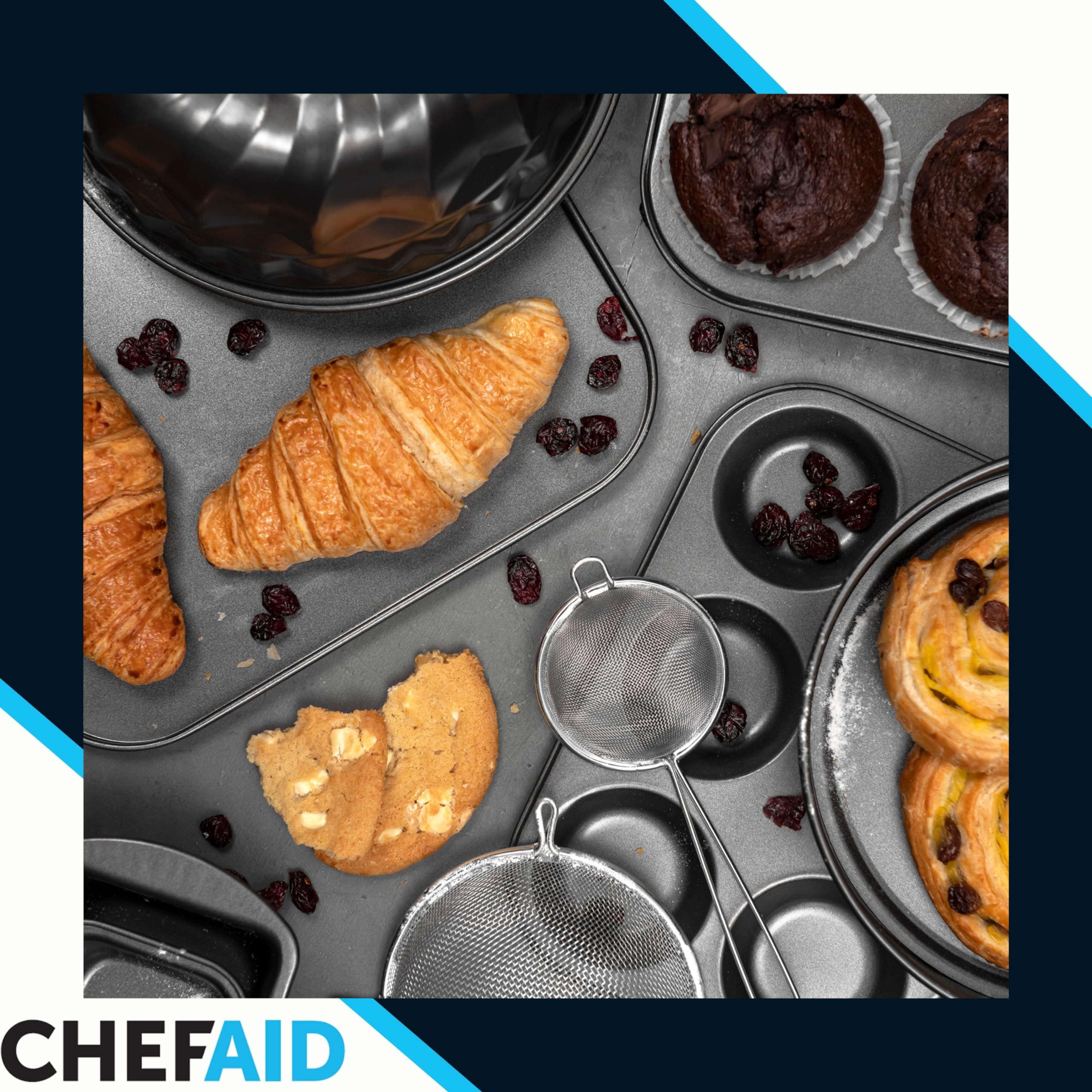 Chef Aid Carbon Steel Baking Tray - Non-Stick, Fridge/Freezer Safe | 33.5 x 22 cm 7