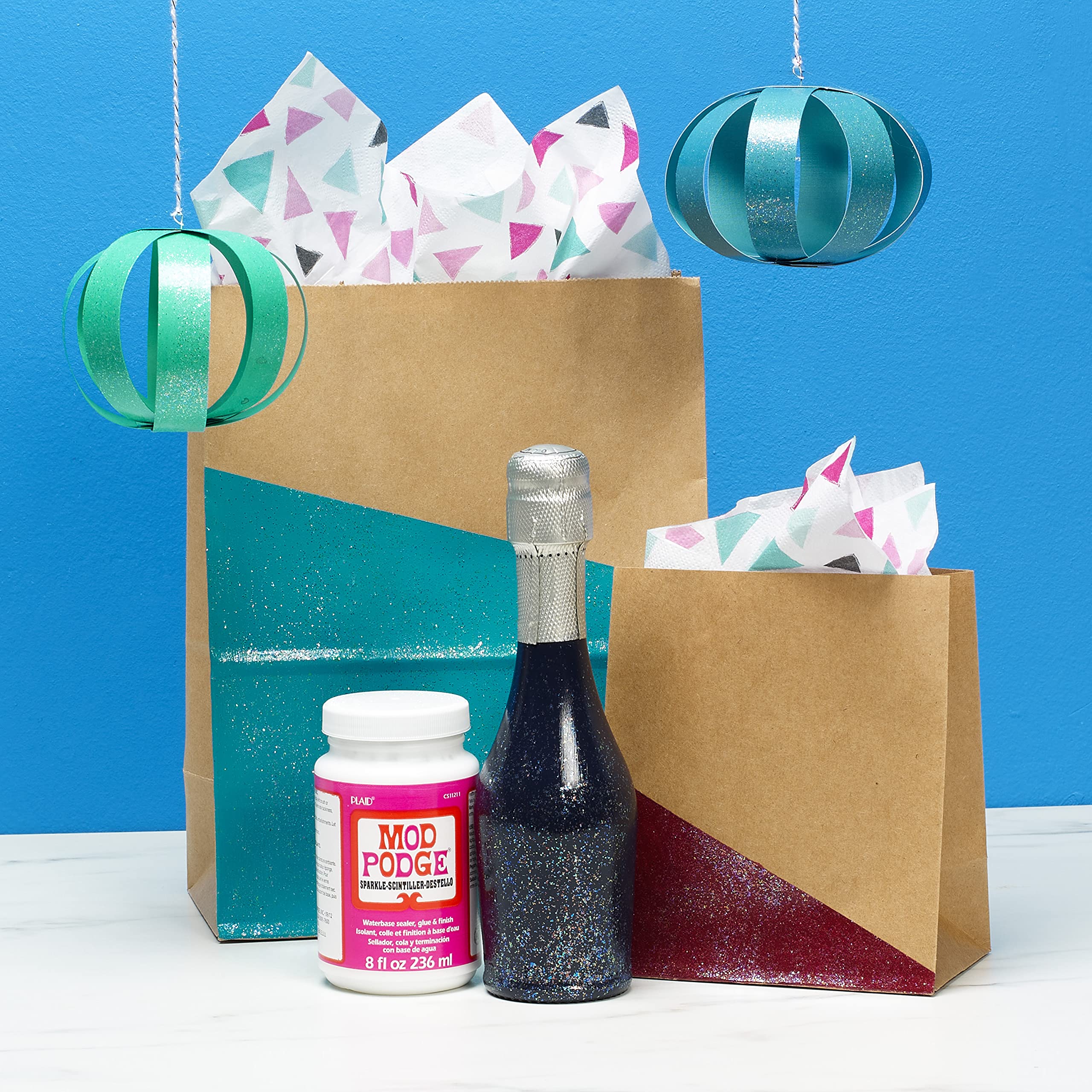 Mod Podge Sparkle Waterbase Sealer, Glue and Finish - 8 oz | Non-Toxic Acrylic Formula 5