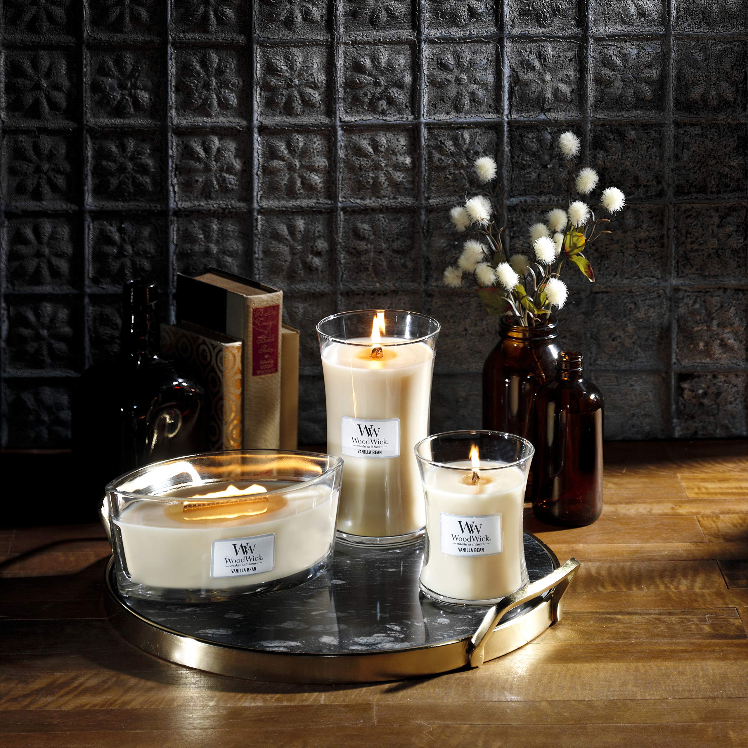 Woodwick Large Hourglass Scented Candle - Vanilla Bean Scent | Crackling Wick | Up to 130 Hours Burn Time 5