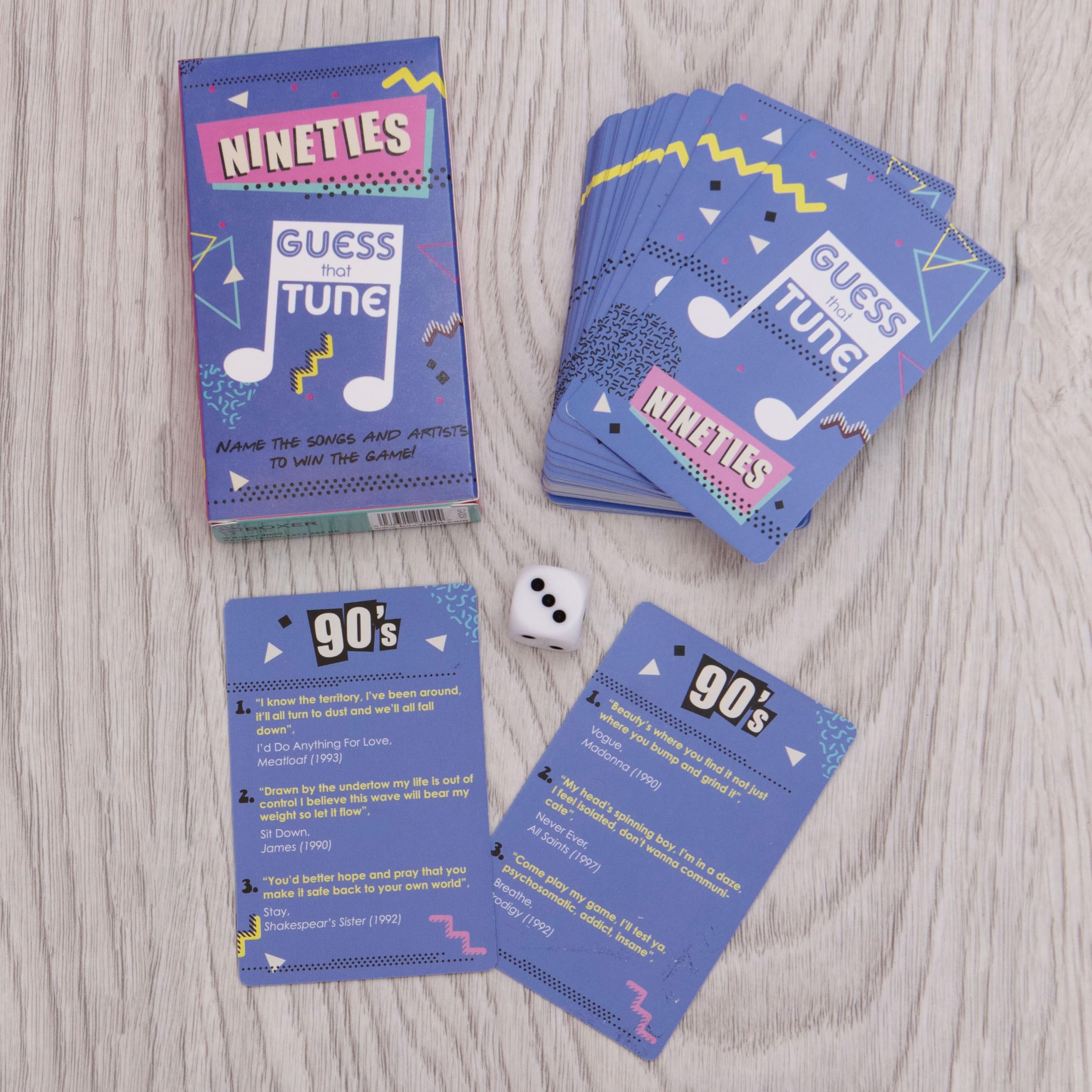 Boxer Gifts Nineties Guess That Tune Music Quiz Game - 90s Trivia for Adults & Family | 2+ Players 6