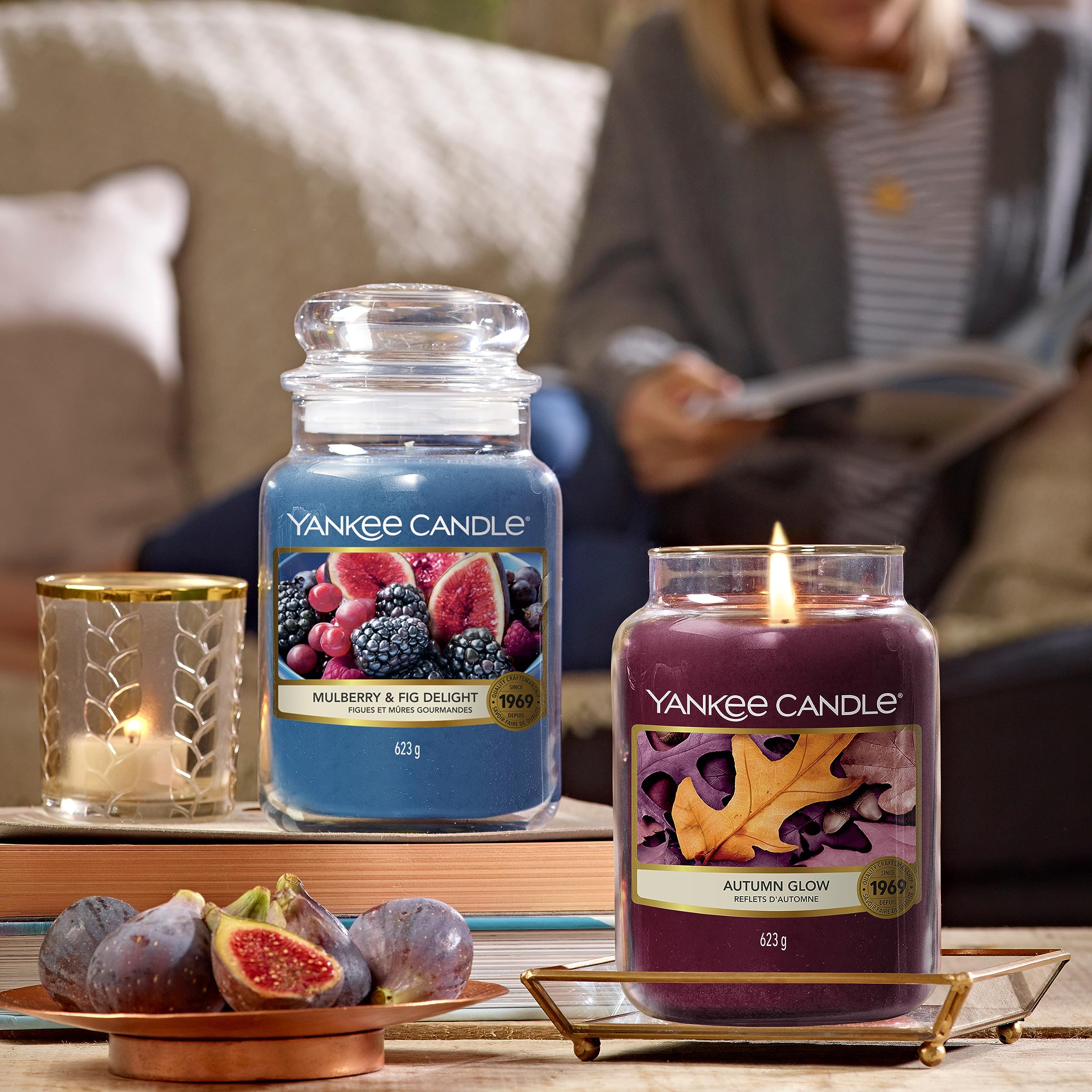 Yankee Candle Mulberry & Fig Delight Scented Candle | Large Jar | Up to 150 Hours Burn Time 6