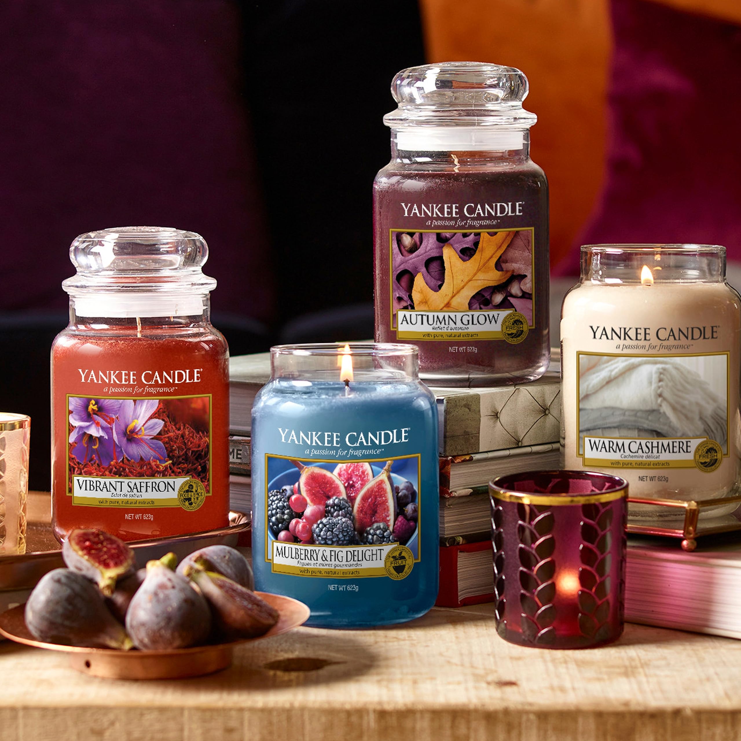 Yankee Candle Mulberry & Fig Delight Scented Candle | Large Jar | Up to 150 Hours Burn Time 8