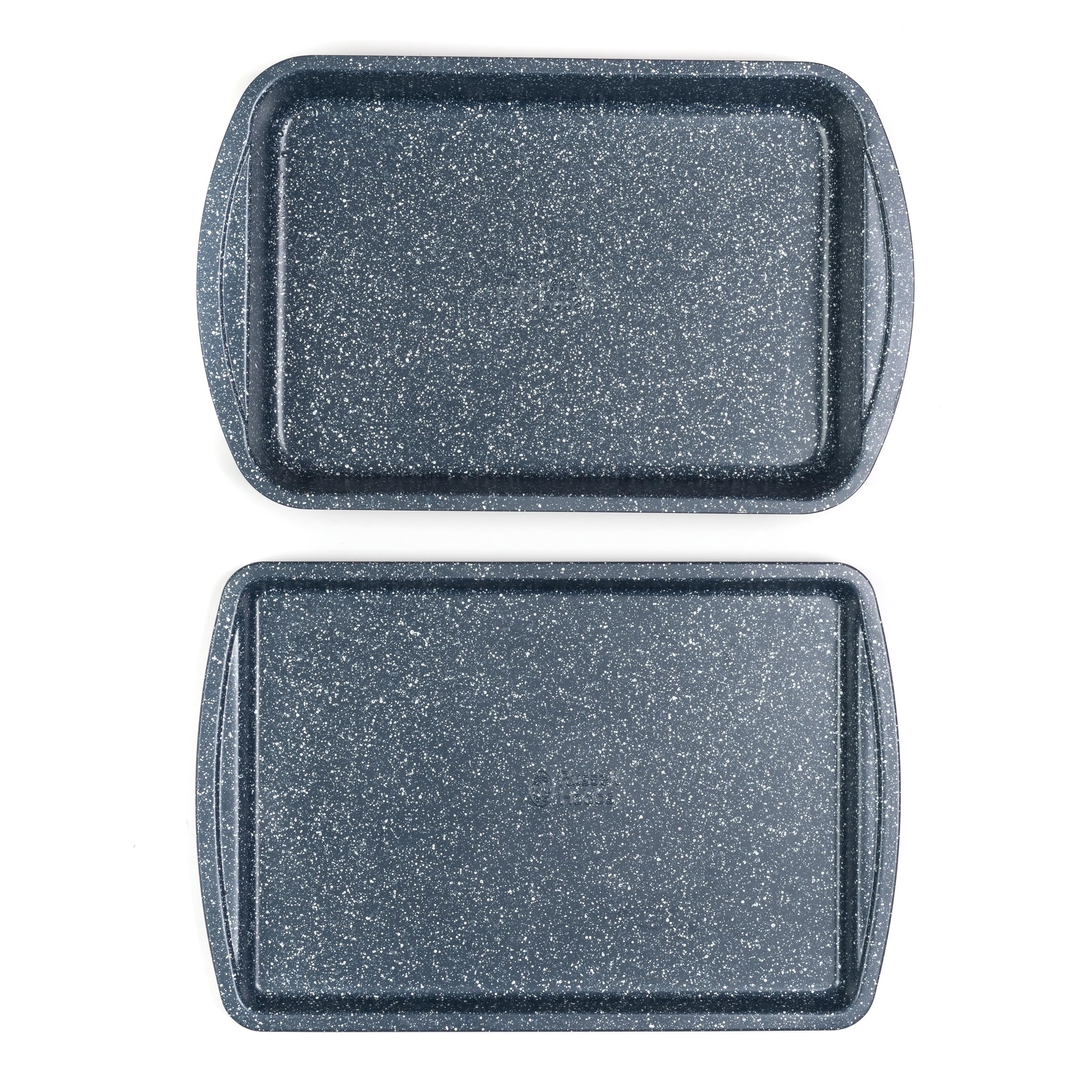 Russell Hobbs Nightfall 2pc Carbon Steel Roasting Pan Set - Non-Stick Stone, Oven Safe to 220°C 1