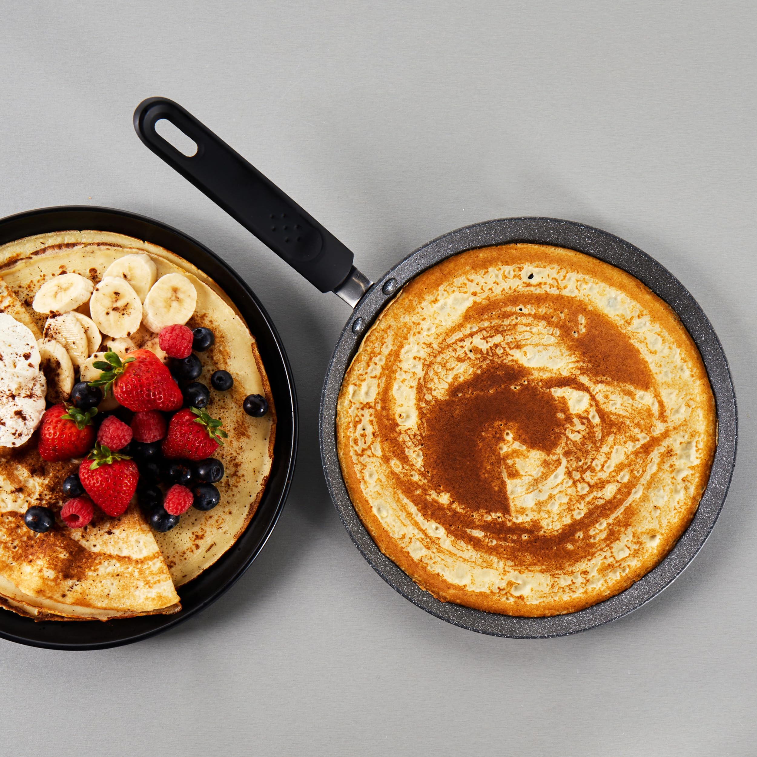 Russell Hobbs Metallic Marble Pancake Pan - 25cm Crepe Frying Pan | Aluminium | Non-Stick 5