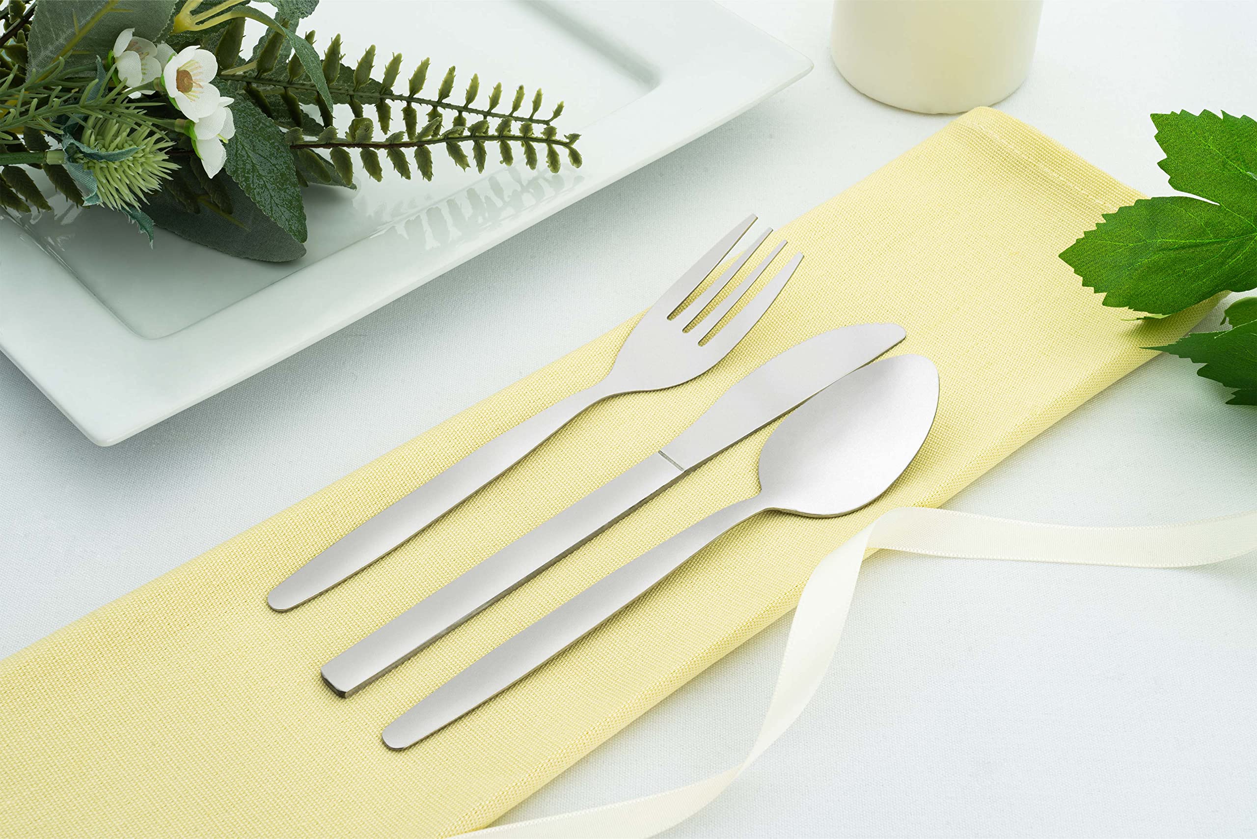 Grunwerg Economy Cutlery Soup Spoons - 18/0 Stainless Steel, Mirror Polished | Set of 12 5
