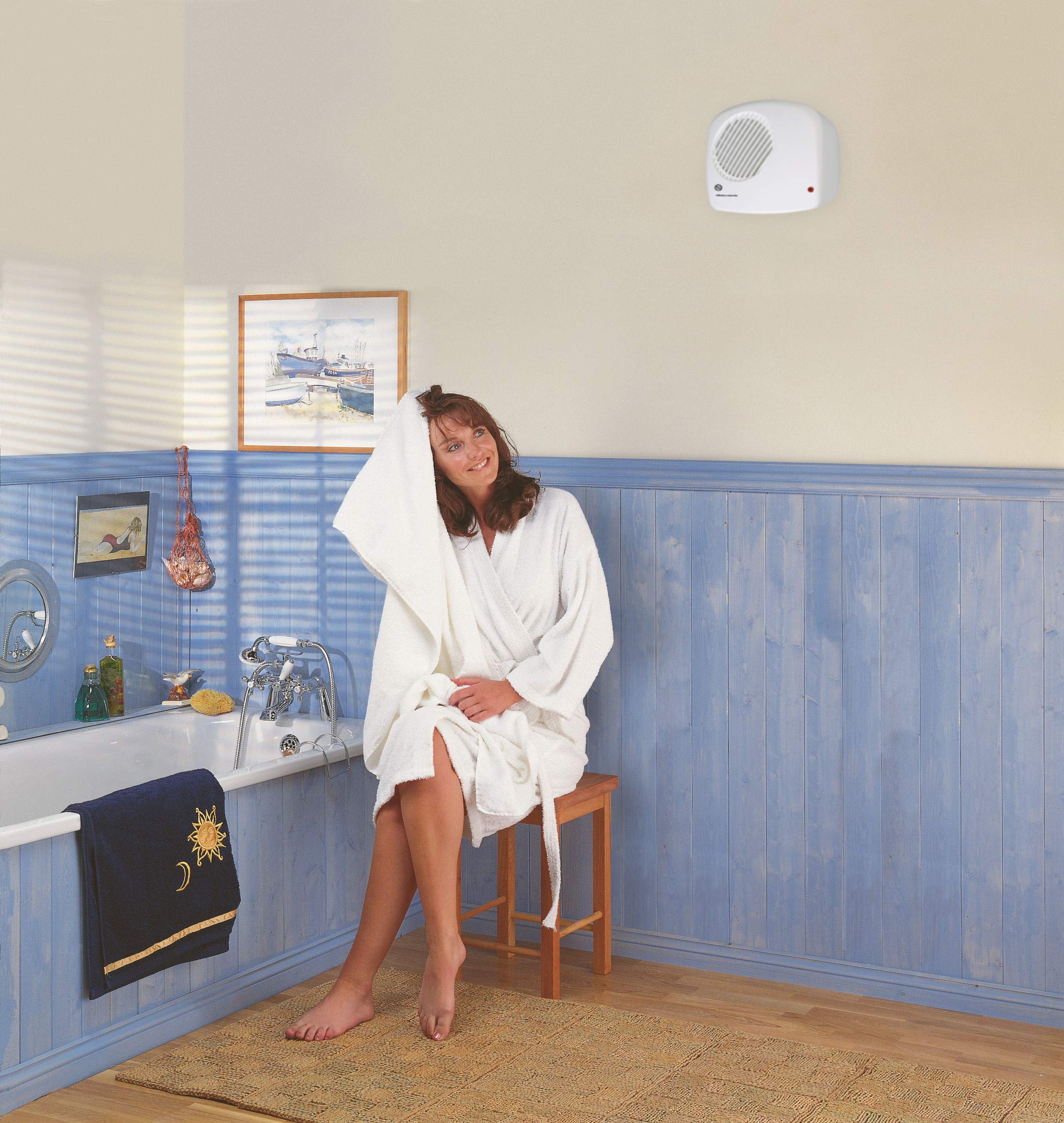 Winterwarm WWDF20E Electric Downflow Heater - 2000W | IP22 Rated | Pull Cord | 30 Min Timer 2