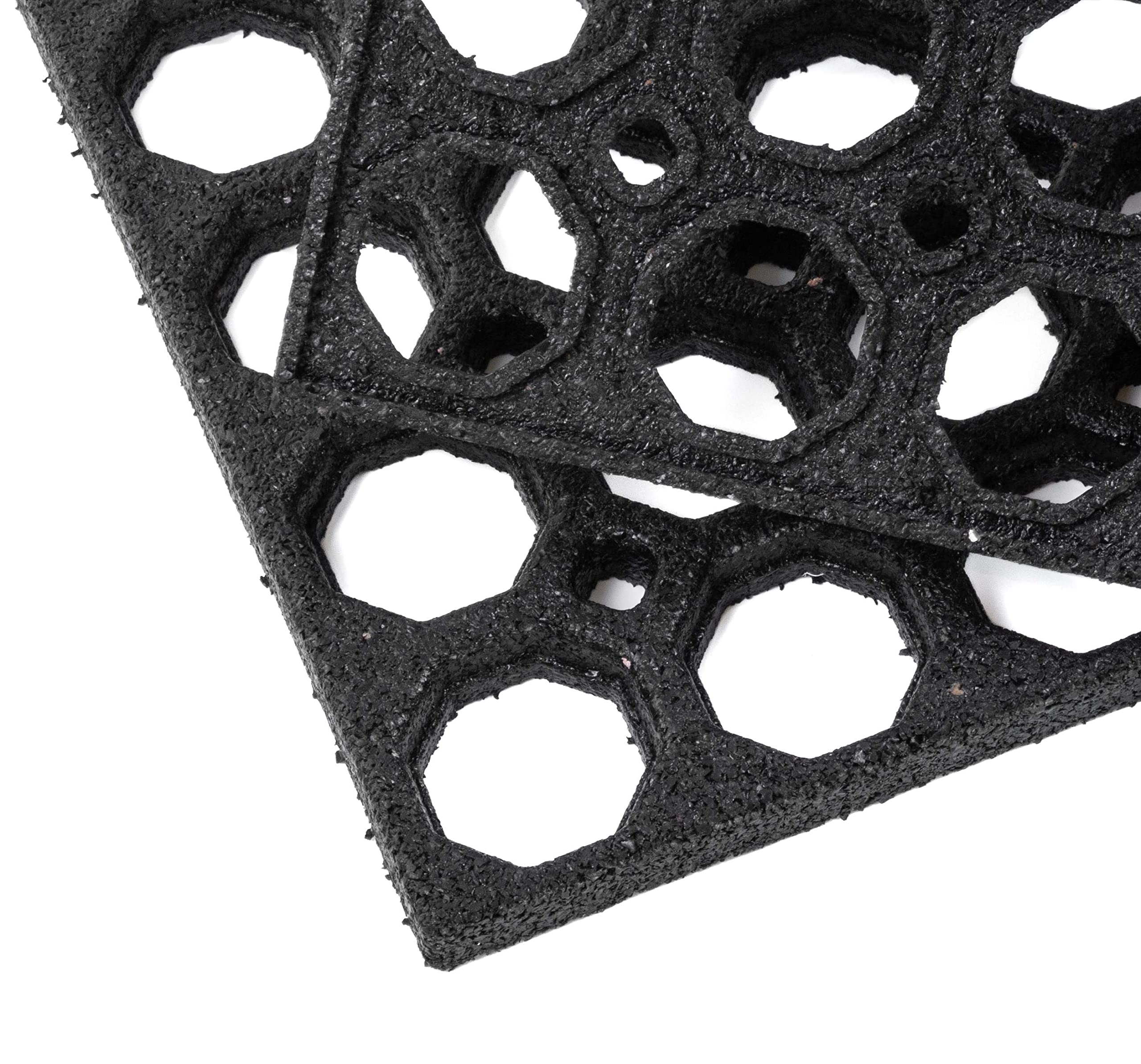 Nicoman Honeycomb Outdoor Rubber Doormat - Heavy Duty Boot Scraper | 60x40cm | 1.3cm Thick 5