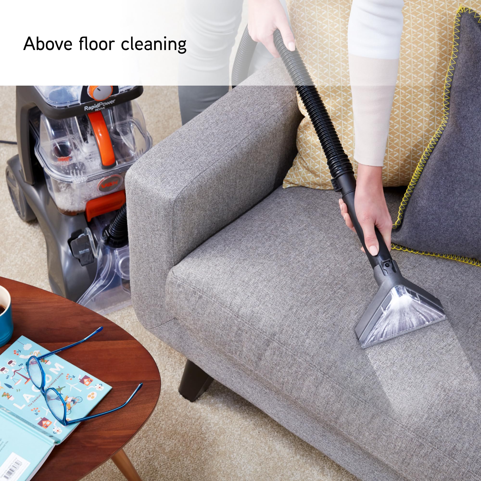 Vax Rapid Power Revive Carpet Cleaner Machine - 240W Power | 2.5L Capacity | Graphite 4