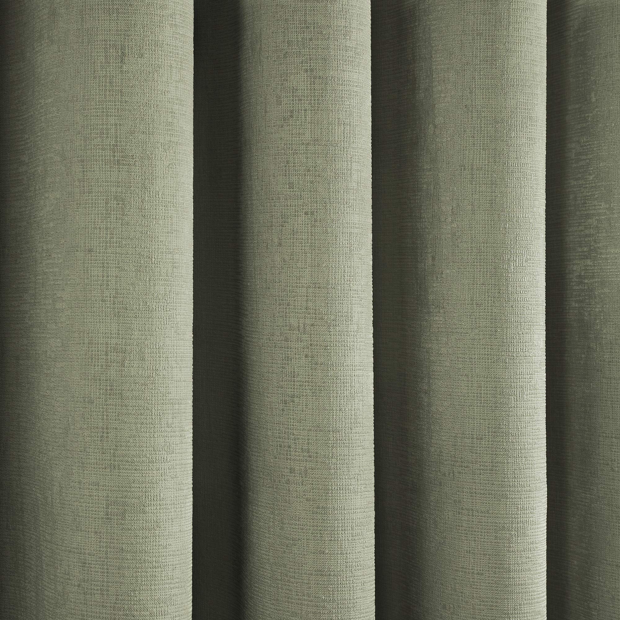Fusion Sage Green Thermal Eyelet Curtain Panels - W66 x L90" (2 Pack) - Dim Out 3
