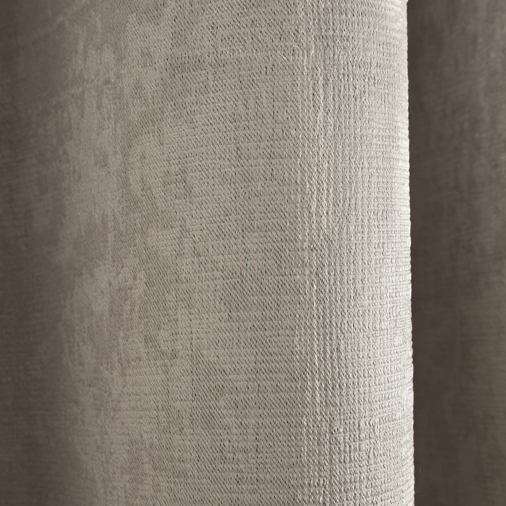 Fusion Strata Natural Dim-Out Eyelet Curtains - 2 Panels, 66"x90" | Triple Woven Polyester | Thermal Insulation 4