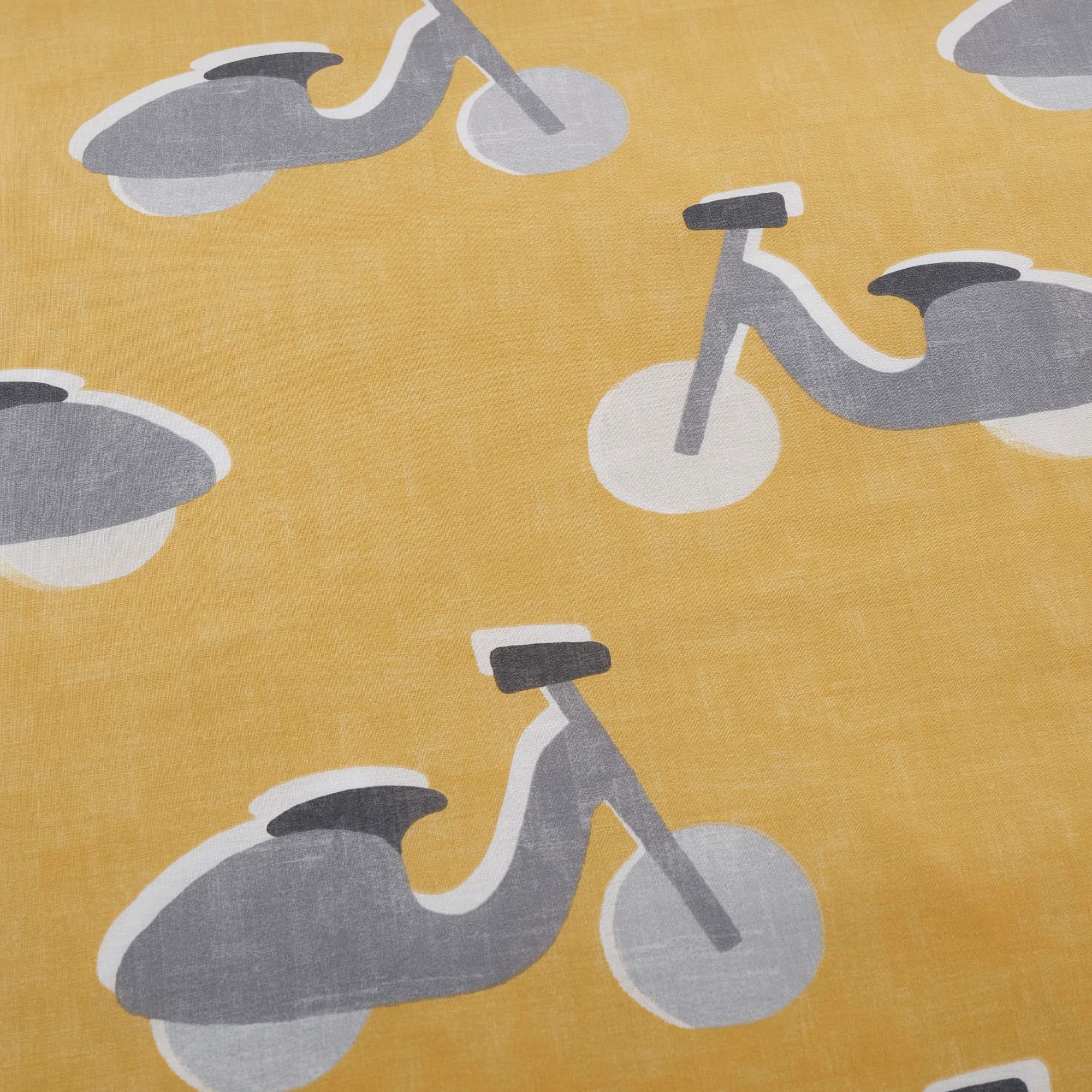 Bedlam Cool Cars Reversible Duvet Cover Set - 100% Cotton, Single Size (Duck Egg/Yellow) 6