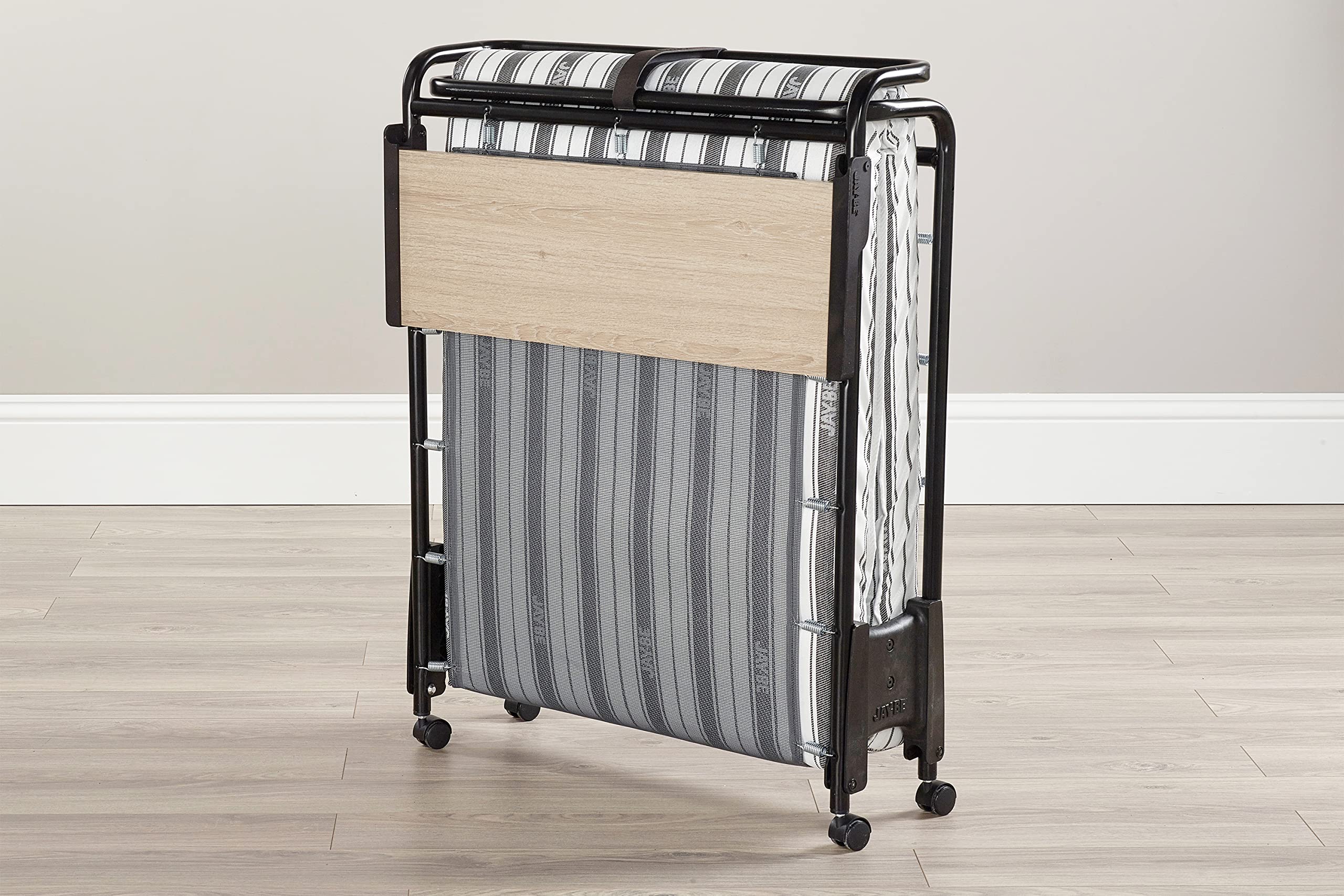 JAY-BE Revolution Folding Single Bed with Rebound e-Fibre Mattress | Max User Weight 160kg | Compact Storage 4