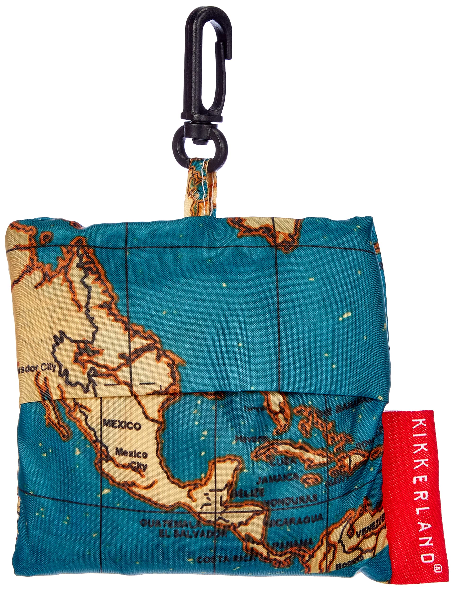 KIKKERLAND Travel Laundry Bag - World Map Design | Polyester | 6.6 lbs Capacity 3