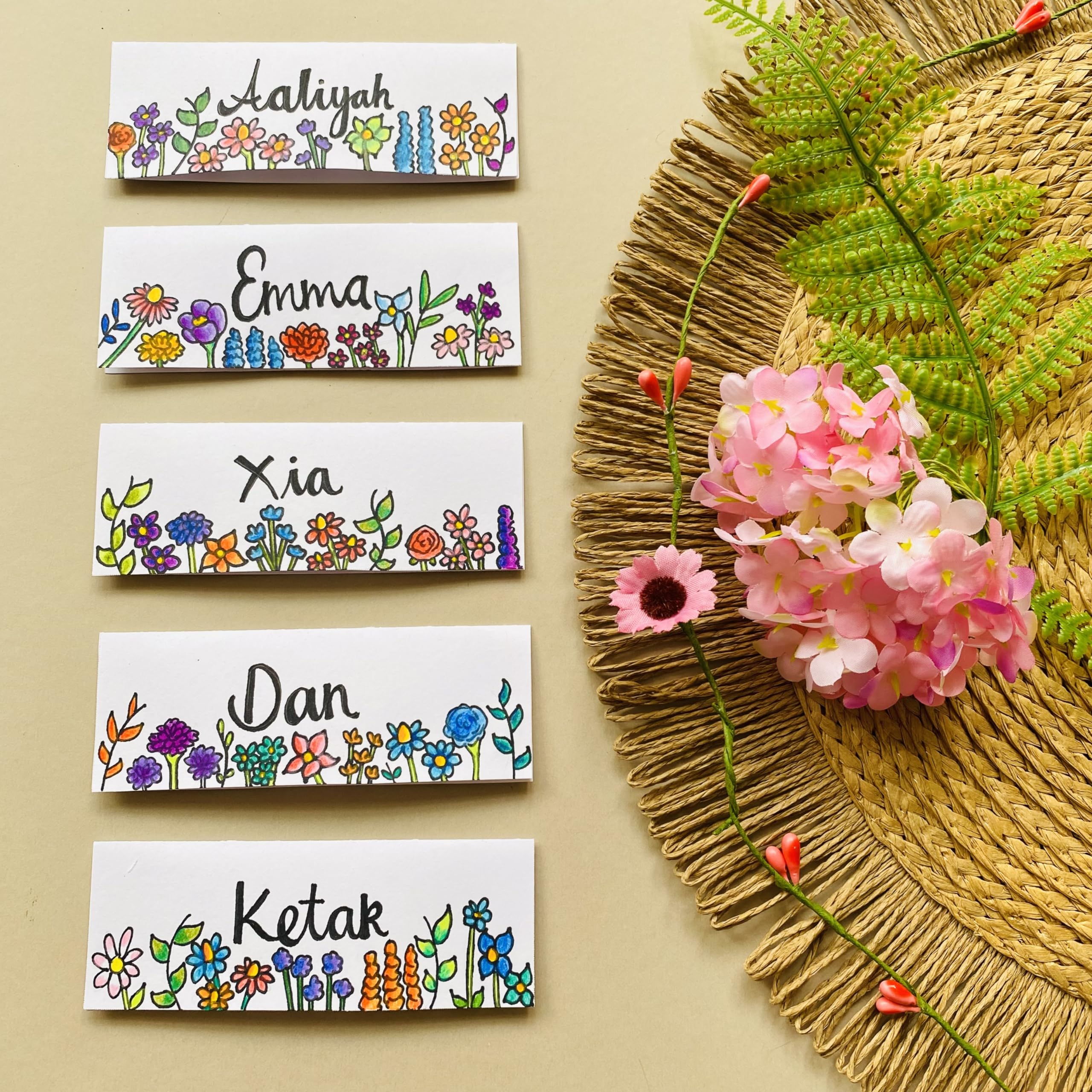 AVERY Printable Double Sided Place Cards - 110 x 40 mm, 4 Cards/Sheet, 100 Cards Pack, 185gsm, White 8