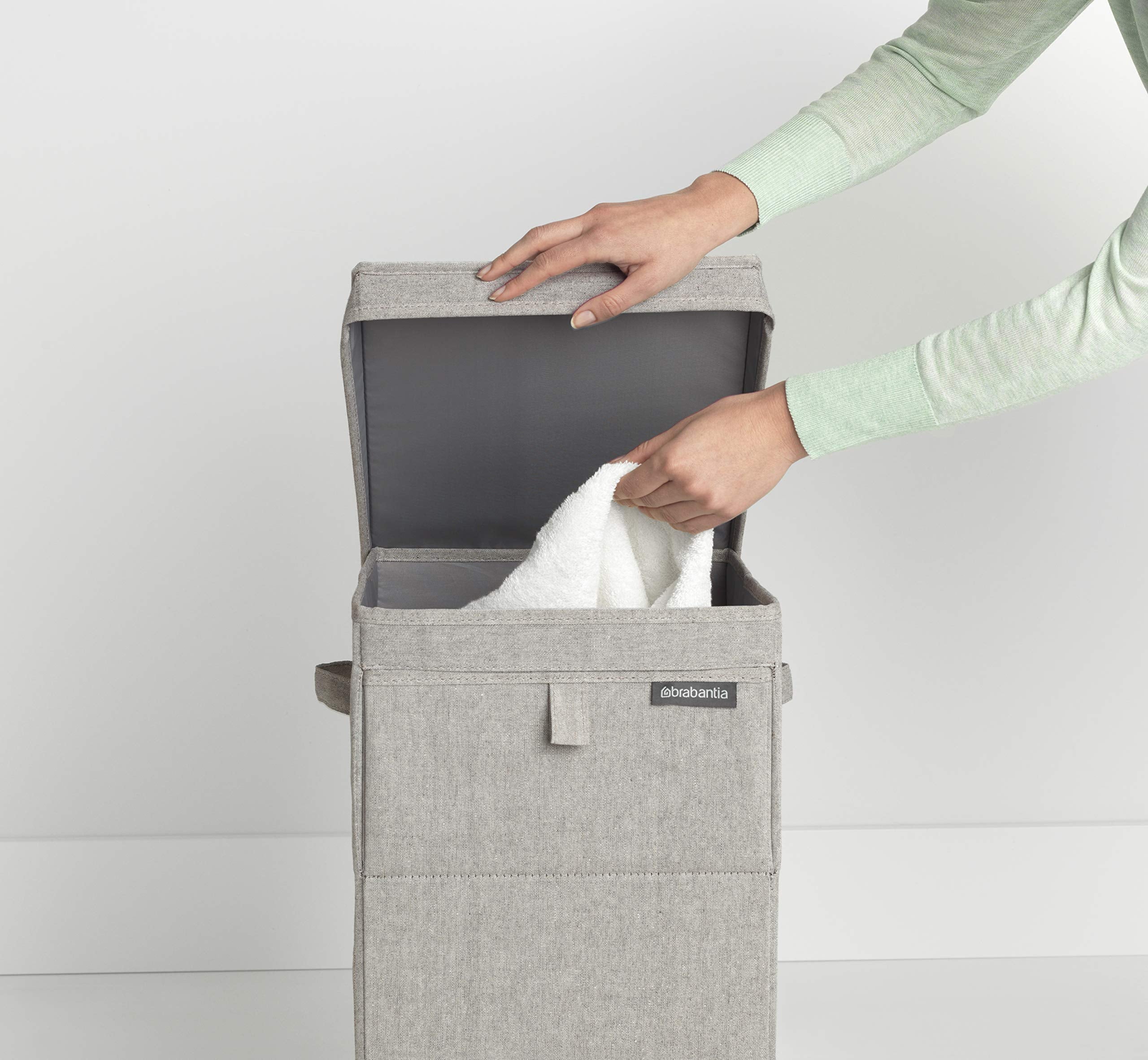 Brabantia Stackable Laundry Box - 35L Capacity | Front & Top Opening | Grey 3