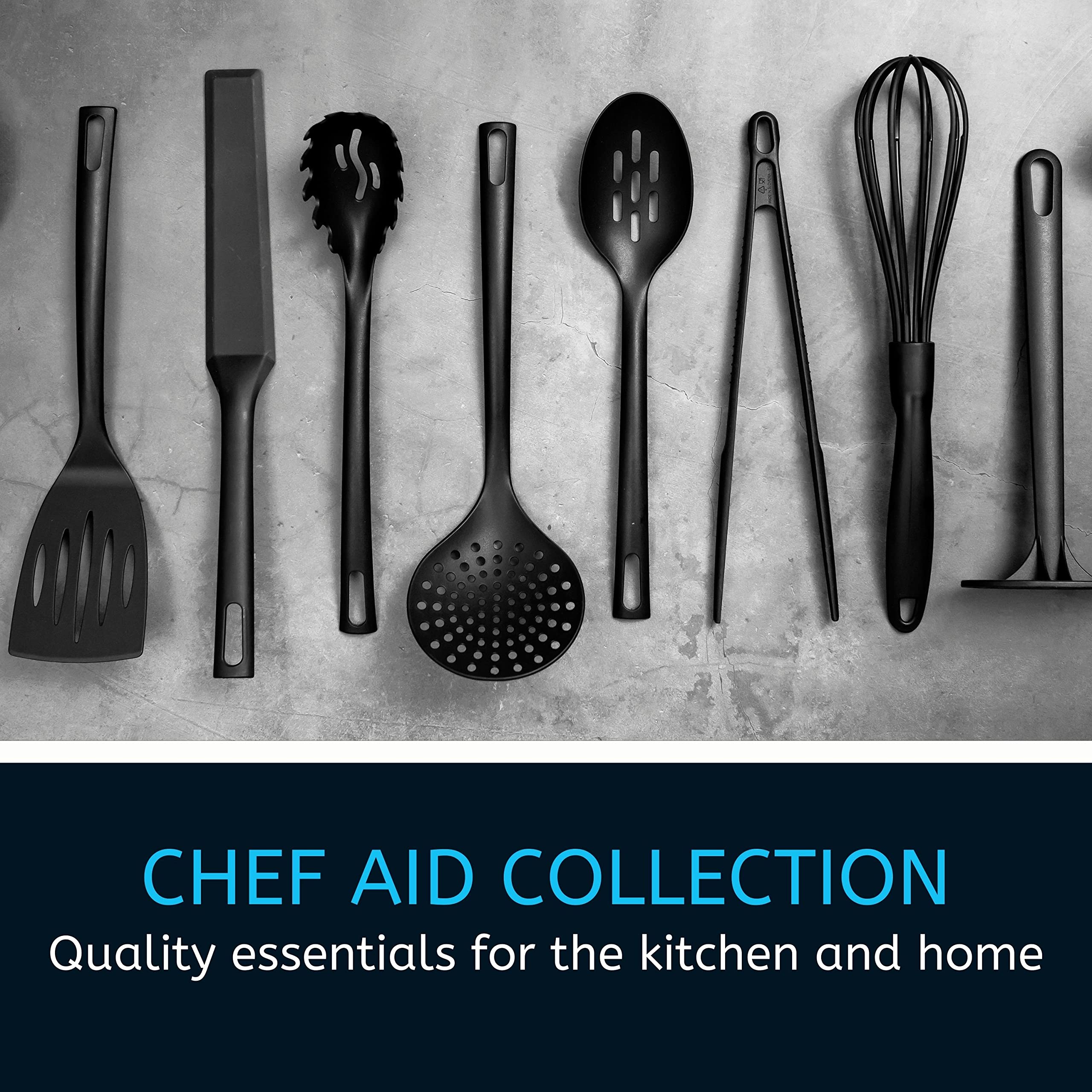 Chef Aid Stainless Steel Pizza Cutter Wheel with Non-Slip Handle and Finger Guard 8