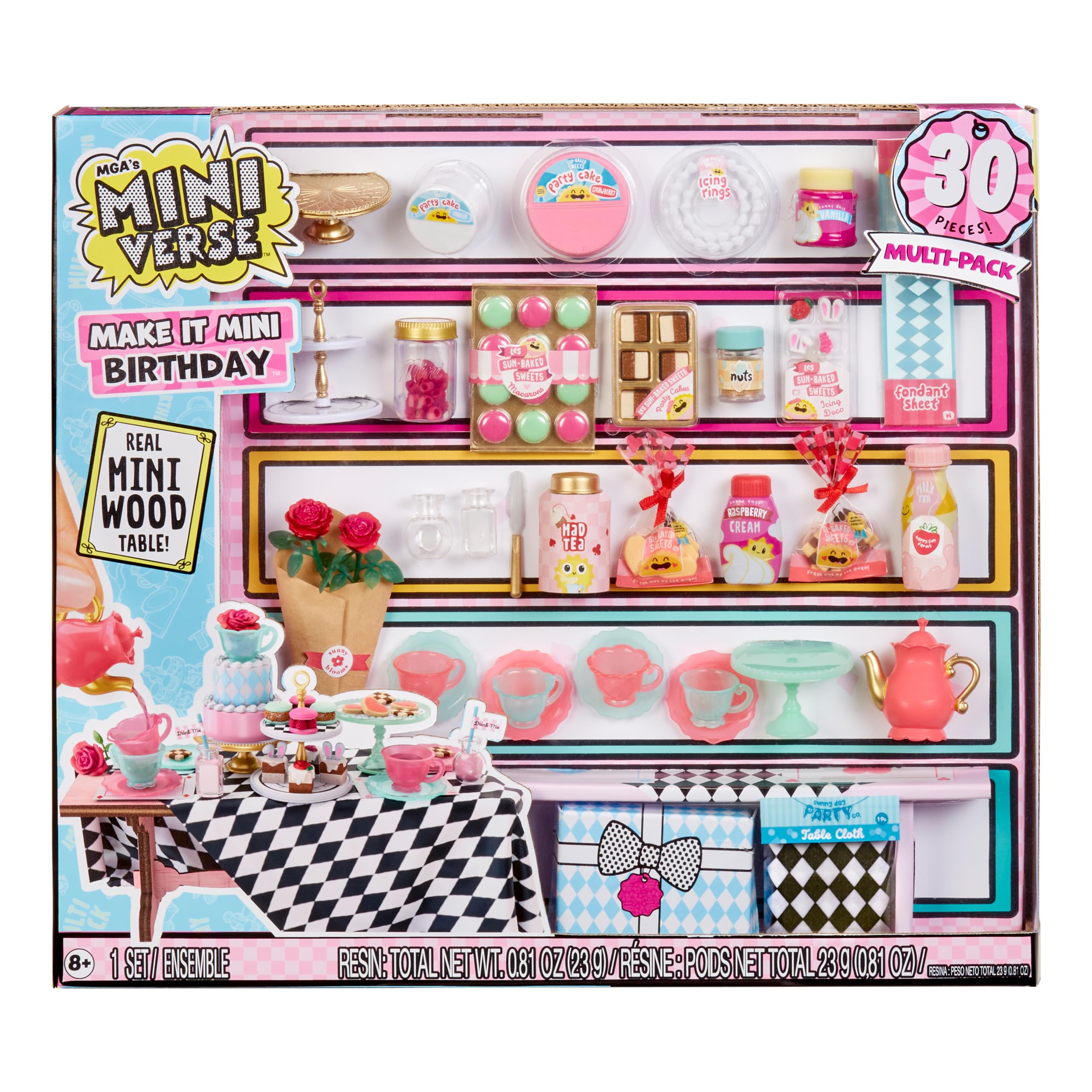 MGA's Miniverse Make It Mini Birthday Multipack - 30 Pieces | Resin Play | Ages 8+ | Collectible 1