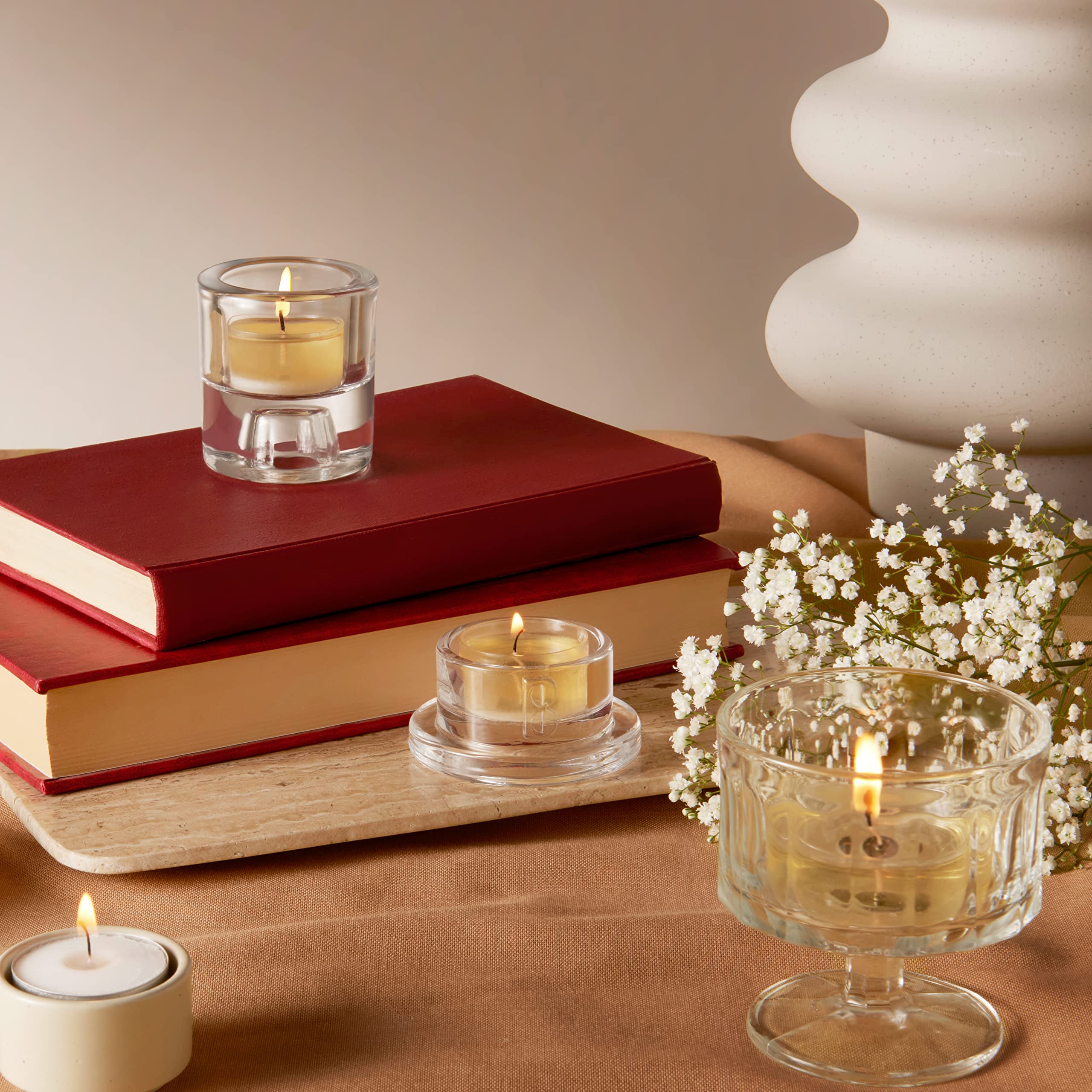 BOLSIUS Tea Lights - Large Pack of 90 Pieces | 8 Hour Burn Time | White Unscented 4