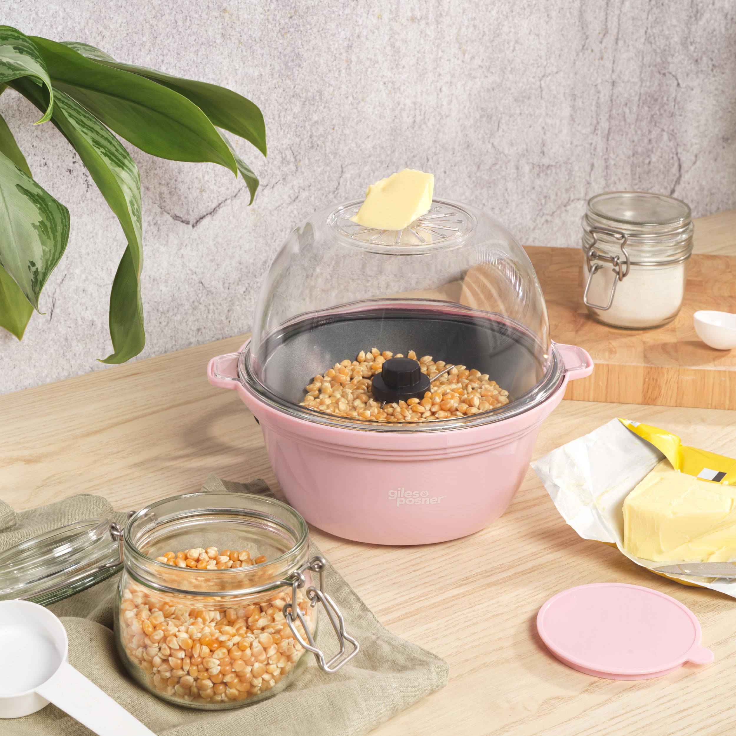 Giles & Posner Mini Popcorn Maker Machine – Non-stick Corn Plate, Hot Air P 8