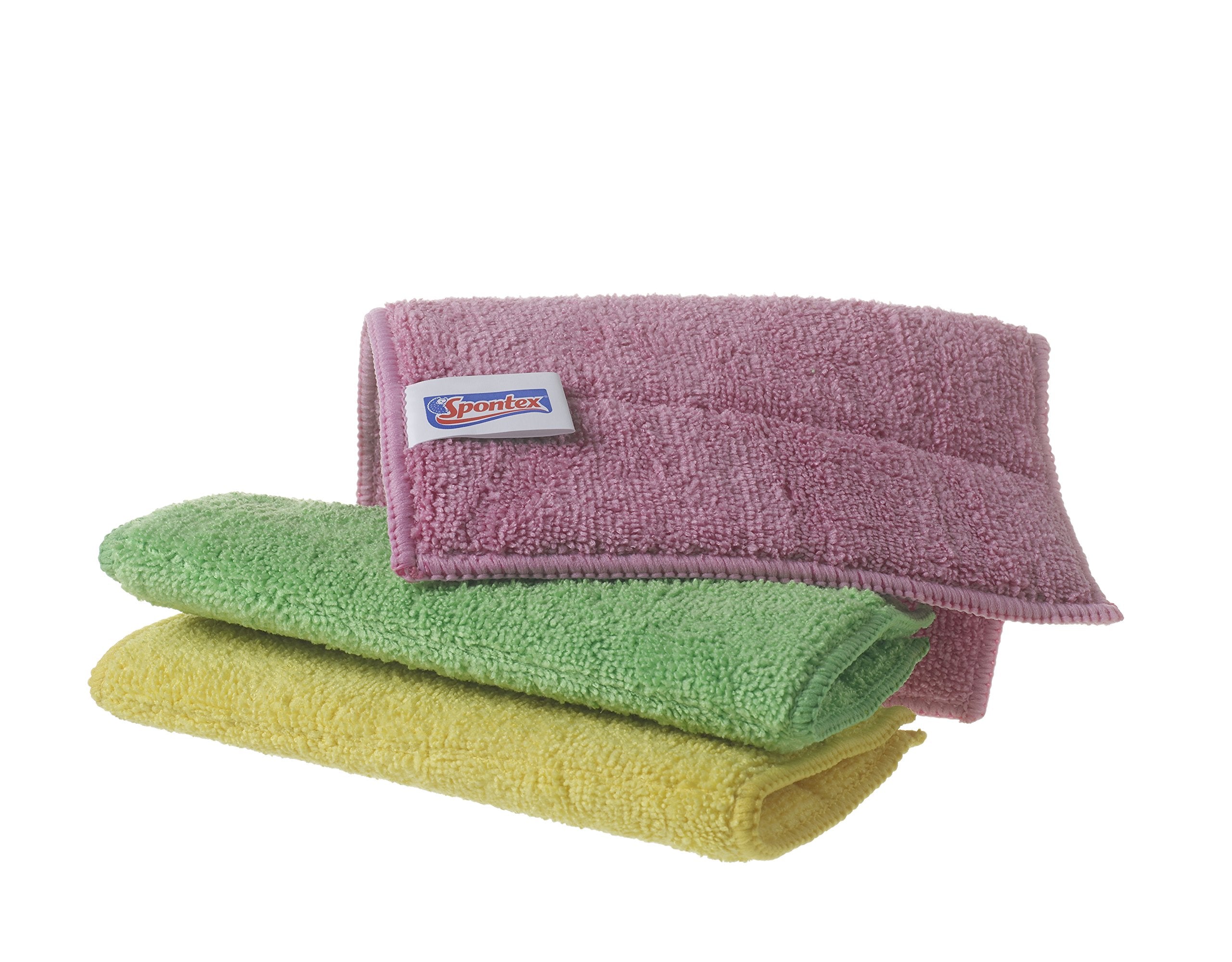 Spontex Magic Effect Microfibre Cleaning Cloths - 3 Count | Extra Absorbent | Machine Washable 2