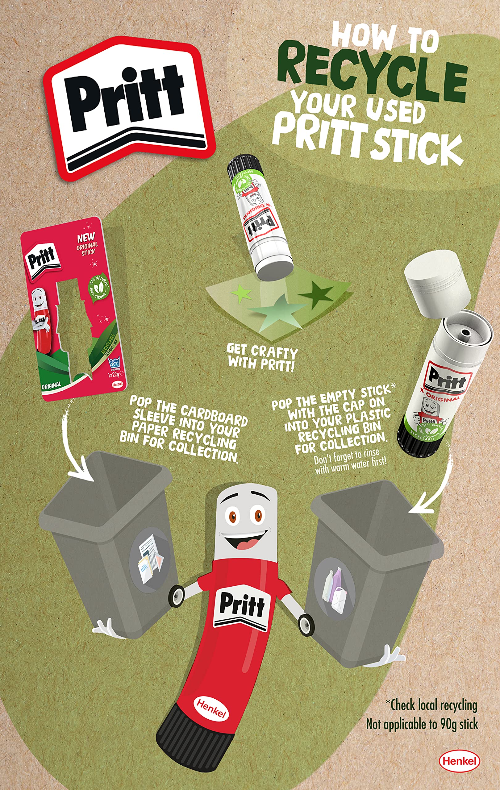 Pritt Glue Stick - Solvent-Free, Washable Craft Glue with 97% Natural Ingredients | 1 x 22g 7
