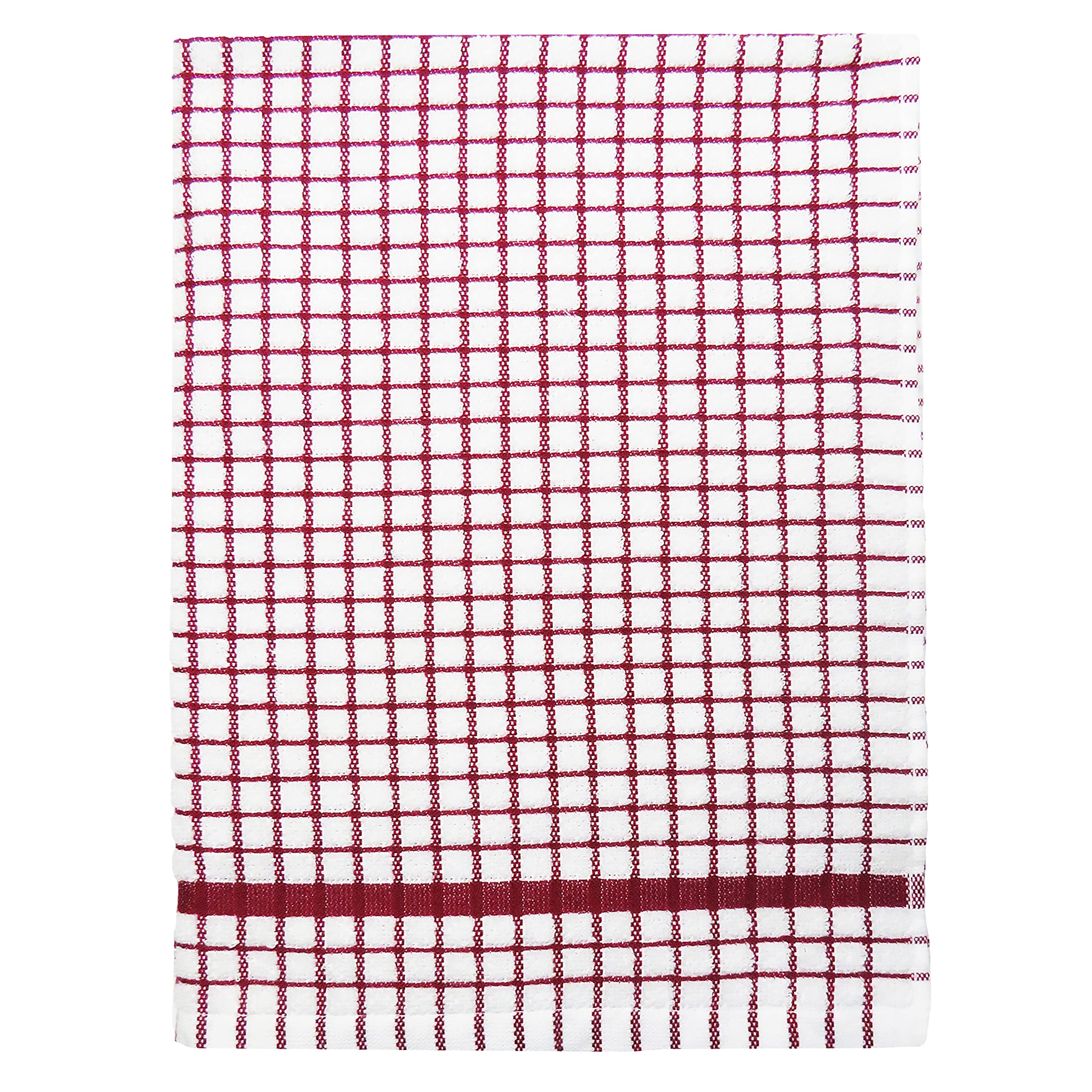 Samuel Lamont Poli-Dri Tea Towel - Ultra-Absorbent 100% Cotton Terry | Burgundy | 50cm x 70cm 1