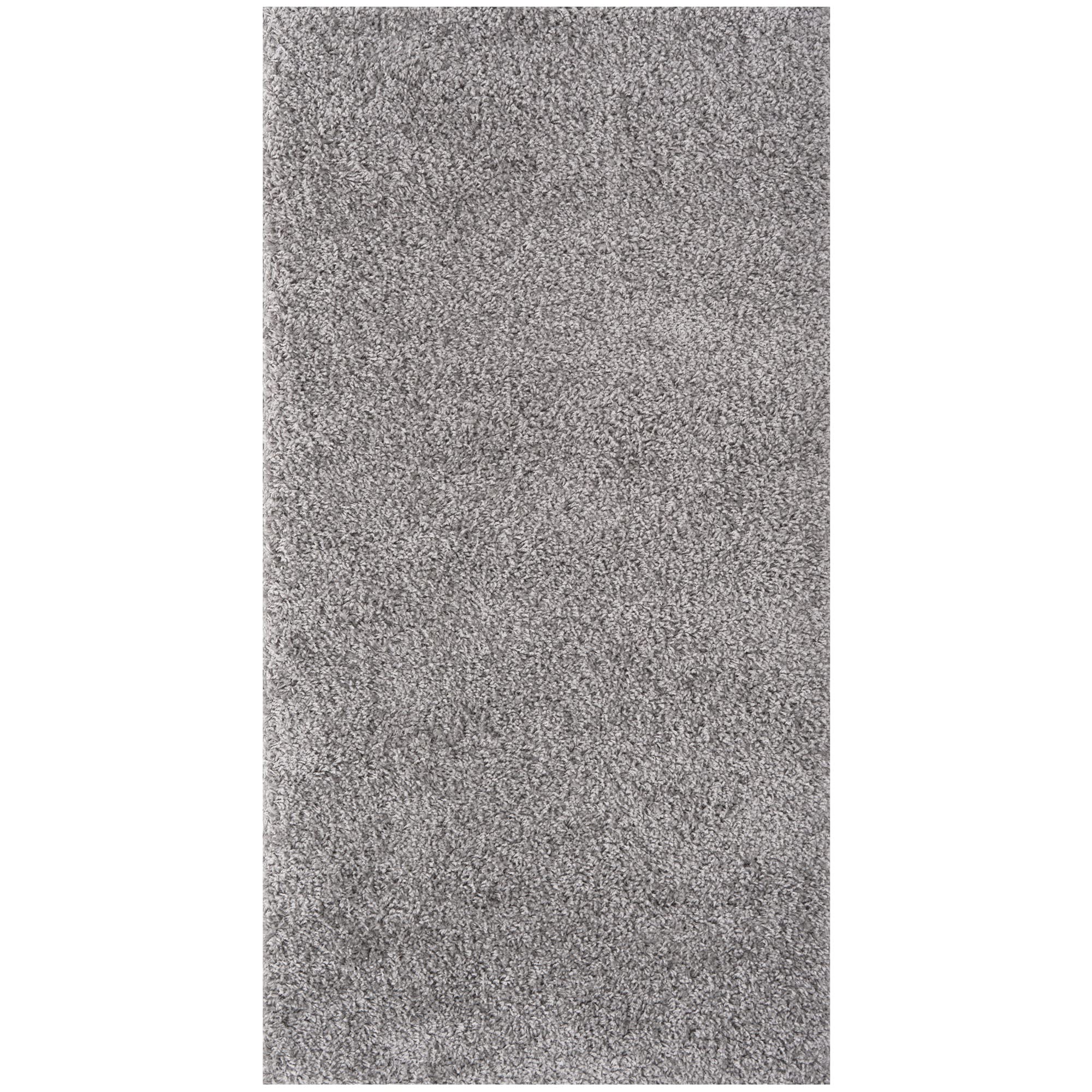 THE RUGS Shaggy Area Rug - Soft Polypropylene | 60 x 110 cm Grey | Oeko-Tex Certified 7