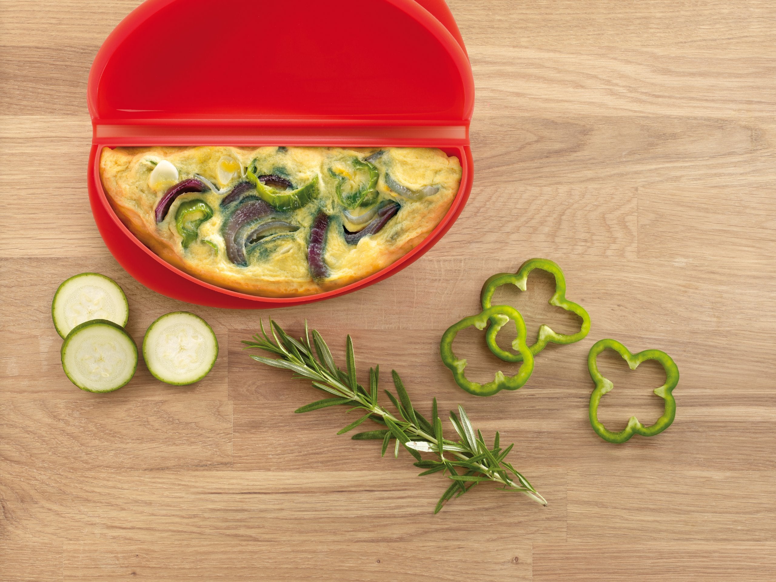 Lékué Microwave Omelette Maker - Fast Fluffy Omelettes | Pack of 2 | Platinum Silicone 7