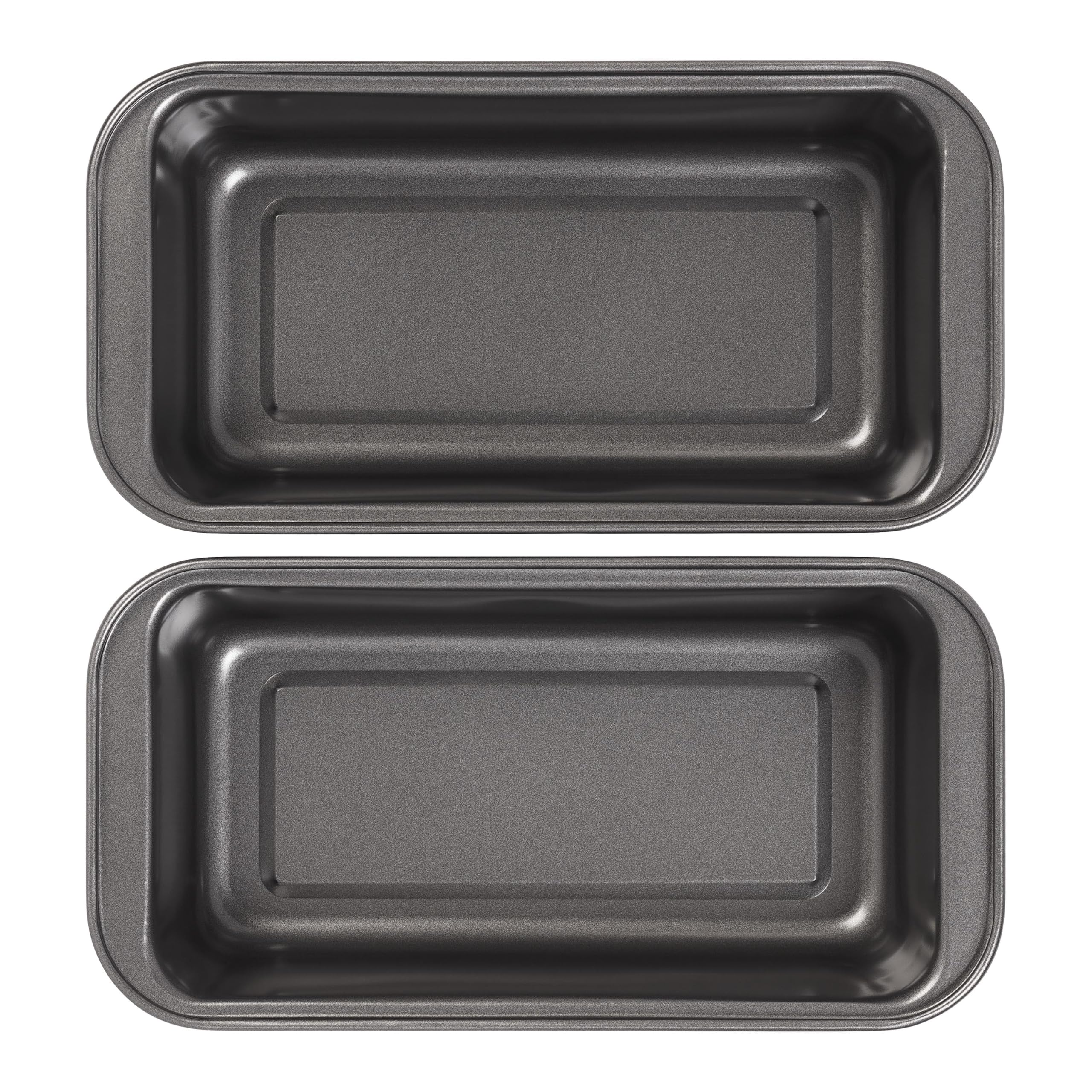 Chef Aid Non-Stick Loaf Pans Set of 2, 2lb (900g) Capacity, Carbon Steel Baking Tins 8