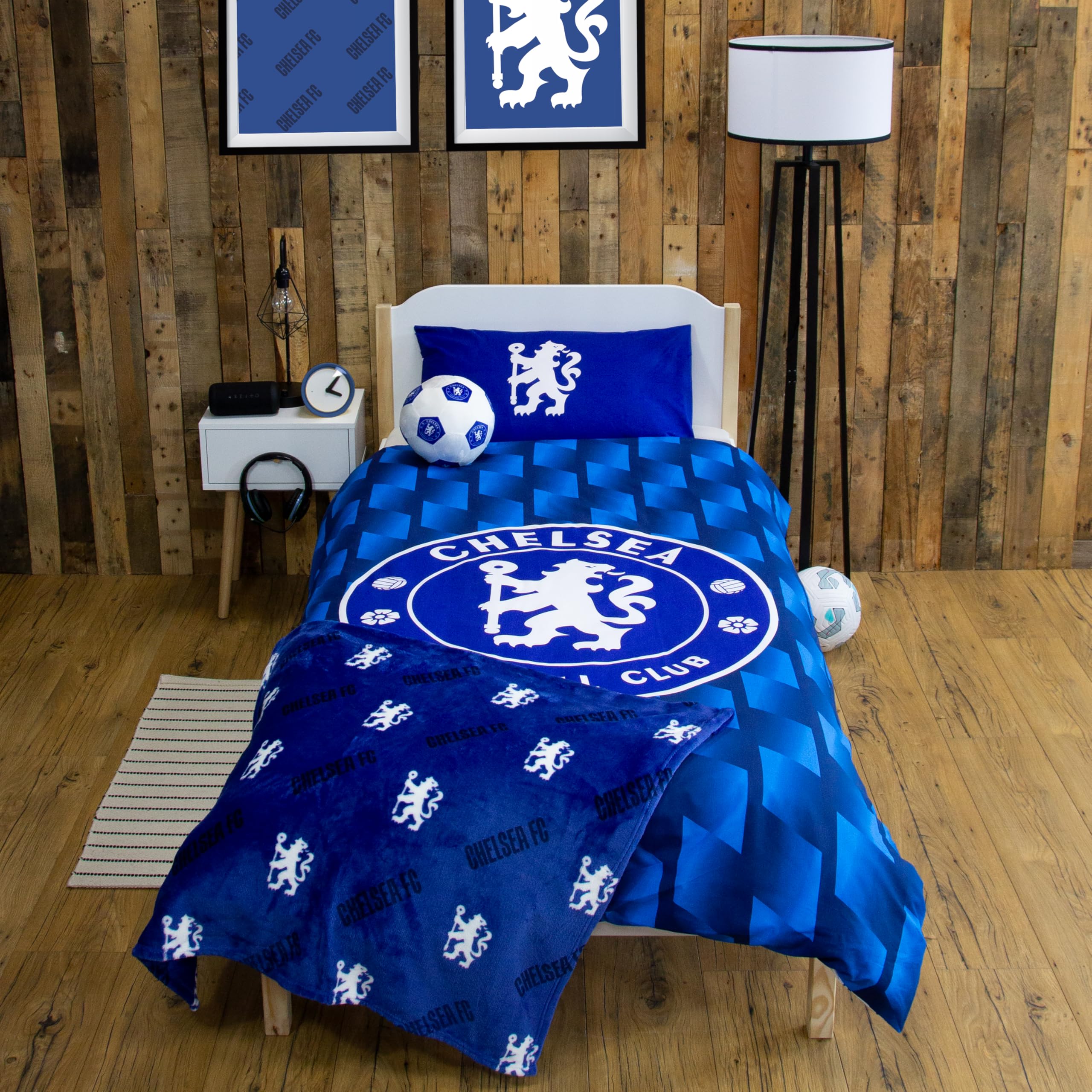 Character World Chelsea FC Official Single Duvet Cover Set | Reversible | Polycotton Blend 5