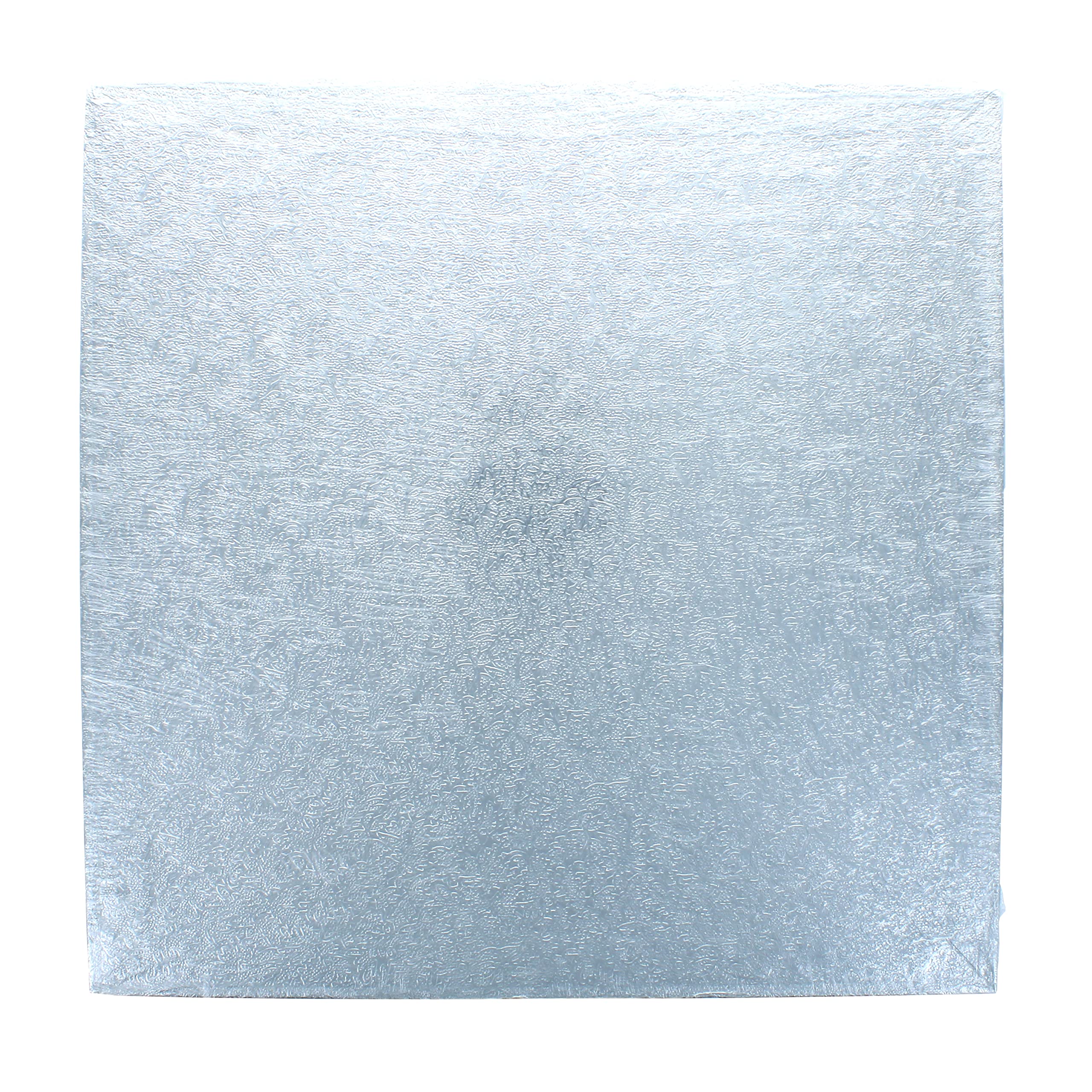 Culpitt 12' Square Silver Cake Drum Board - Pack of 5 | 13mm Thick | Individually Wrapped 4