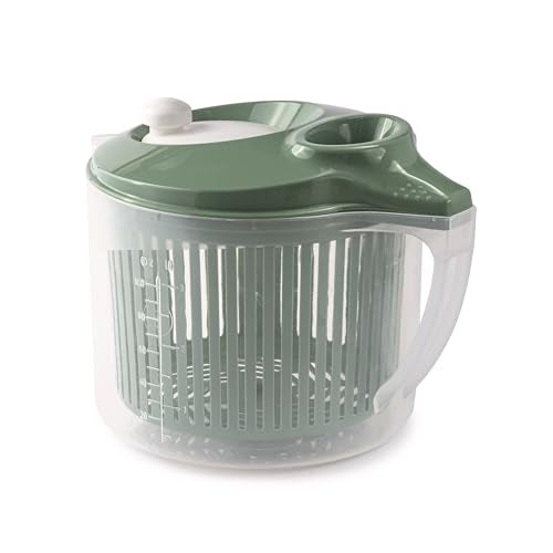 Snips Wash & Dry Salad Spinner - 3 Liters Capacity | Ergonomic Handle | Dishwasher Safe 4