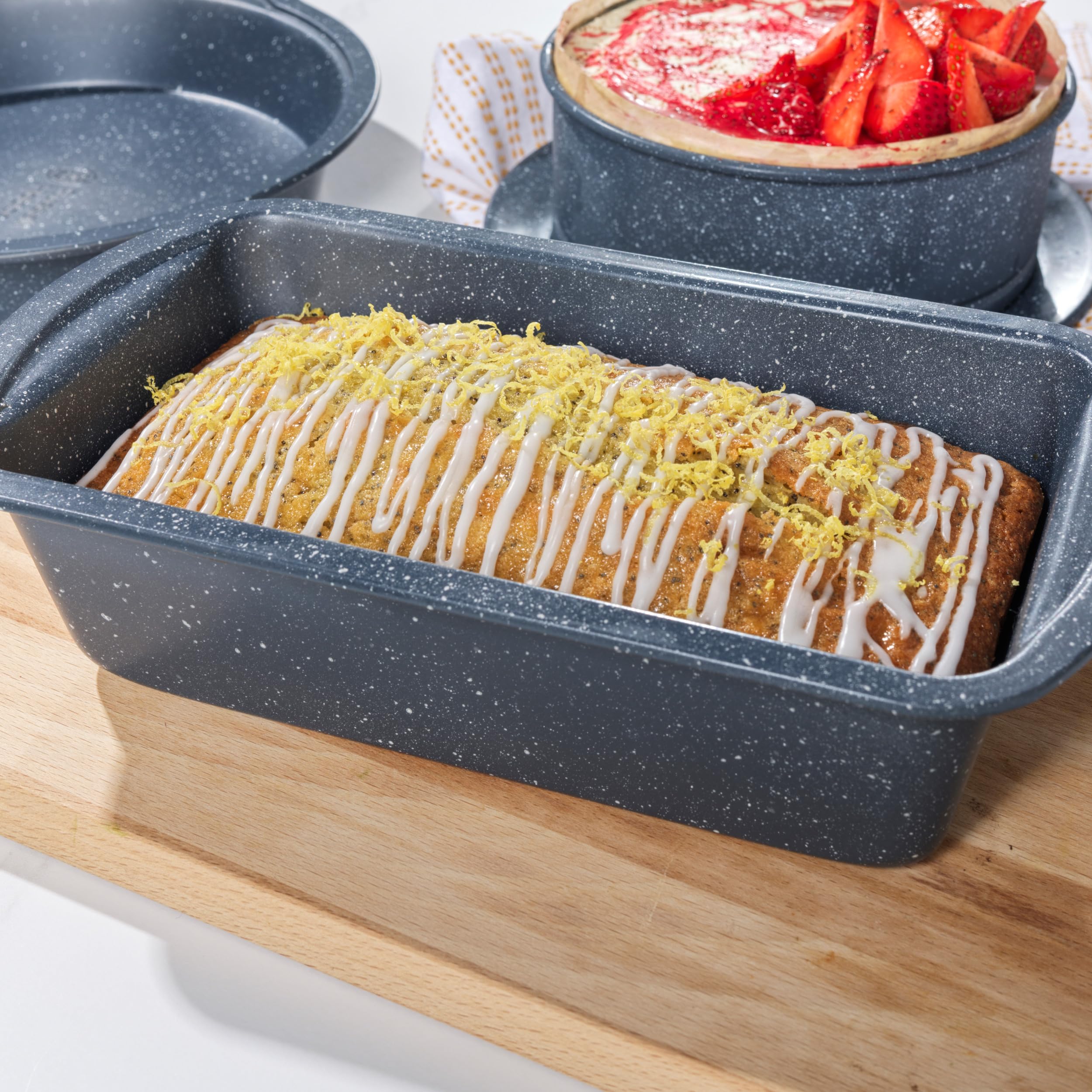 Russell Hobbs Nightfall Stone Loaf Pan - 28cm Non-Stick Carbon Steel Bread Tin | PFOA Free | 5 Year Guarantee 3