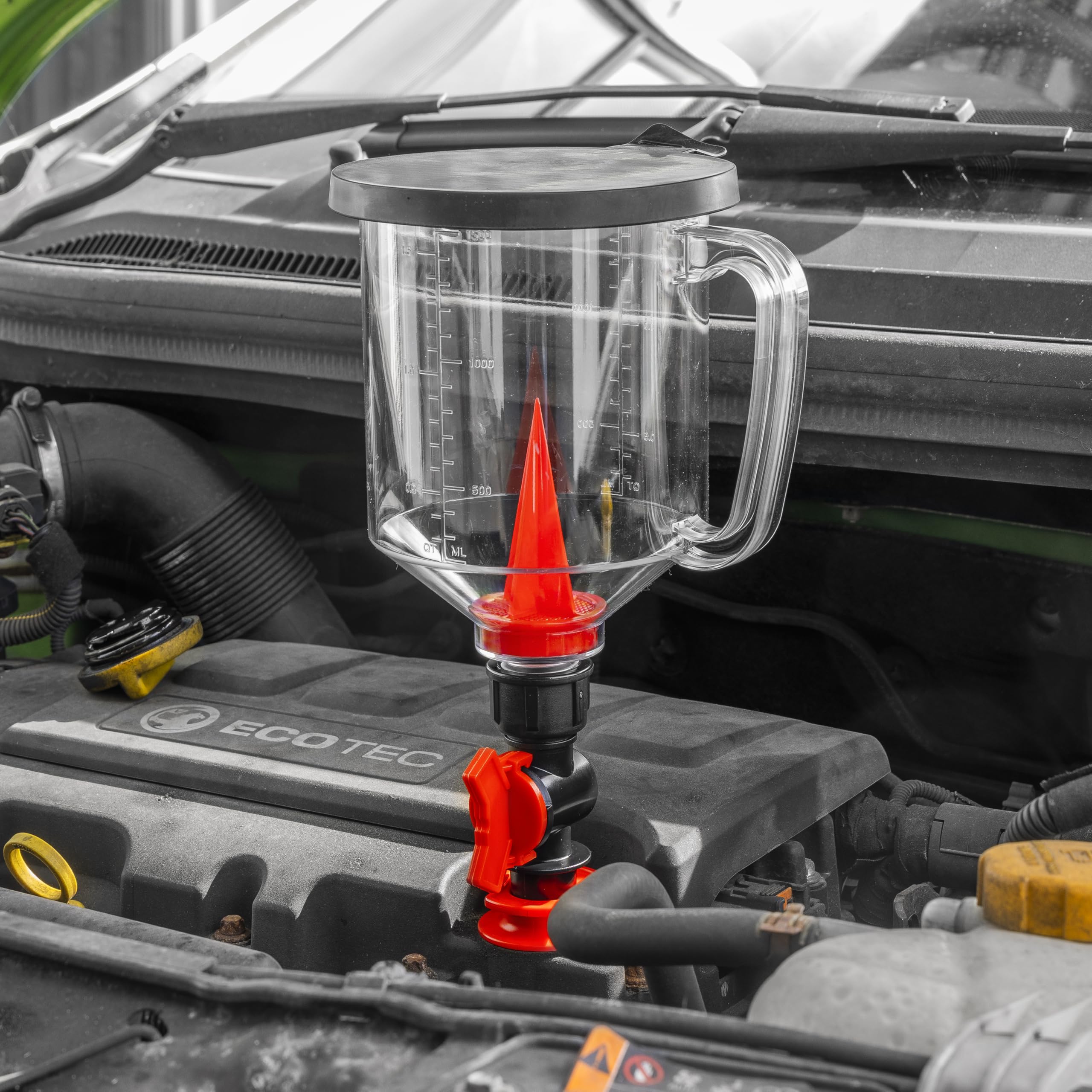 Sealey Master Engine Oil Funnel Filling Kit 15pc - Flow Control | 1500ML Capacity | Color-Coded Adapters 7