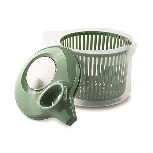 Snips Wash & Dry Salad Spinner - 3 Liters Capacity | Ergonomic Handle | Dishwasher Safe 3