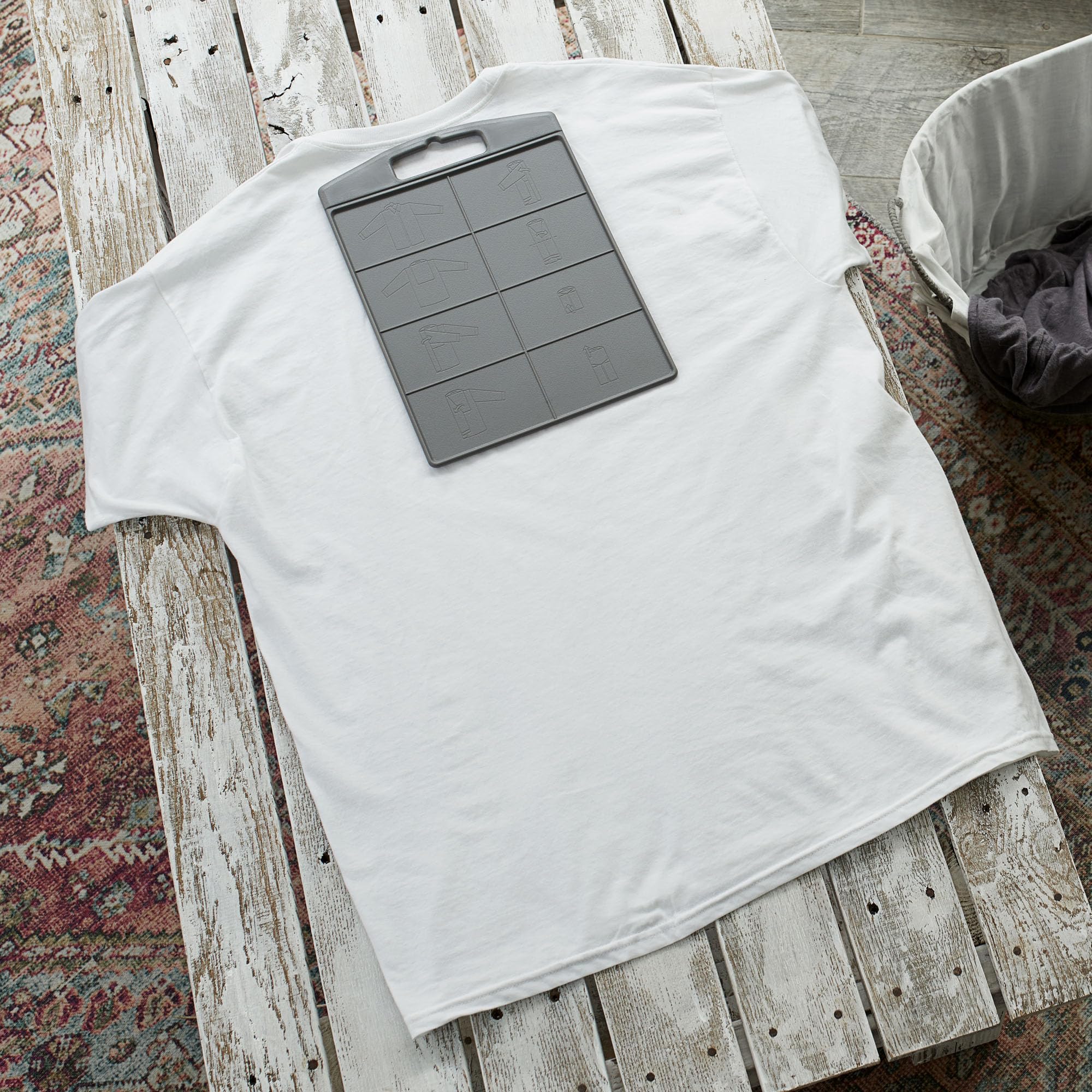 Household Essentials Cedar Shirt Folding Board for Laundry | Uniform Folds | Portable 2