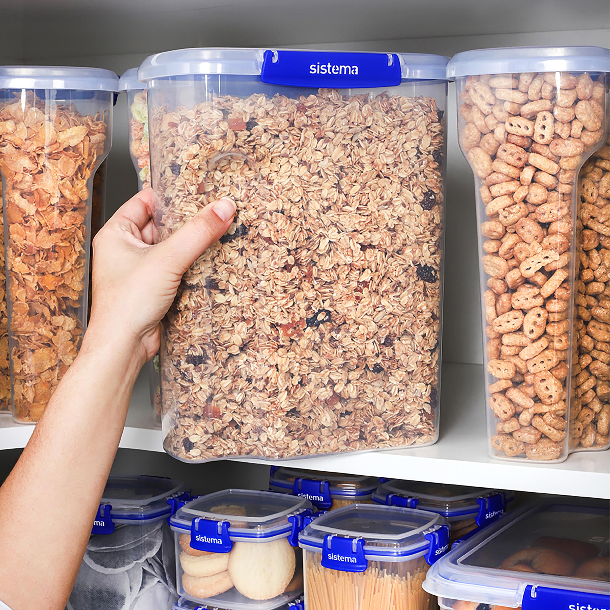 Sistema KLIP IT PLUS Cereal Container - Airtight Food Storage | 4.2 Litre Capacity | BPA-Free Plastic 7