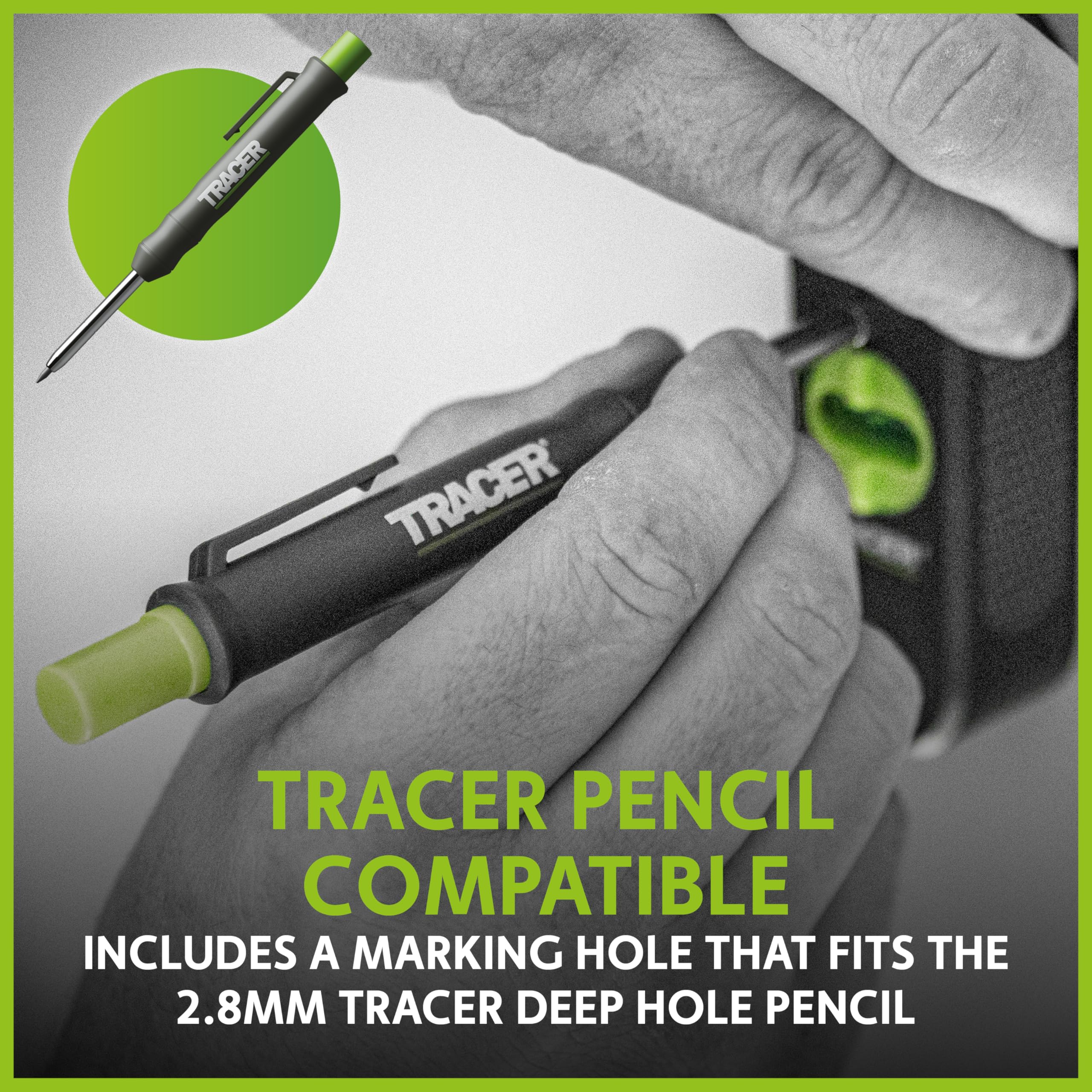 TRACER Magnetic Stud Finder Tool - Finds 3 Studs | Includes 2 Magnetic Markers | AMSF1 8