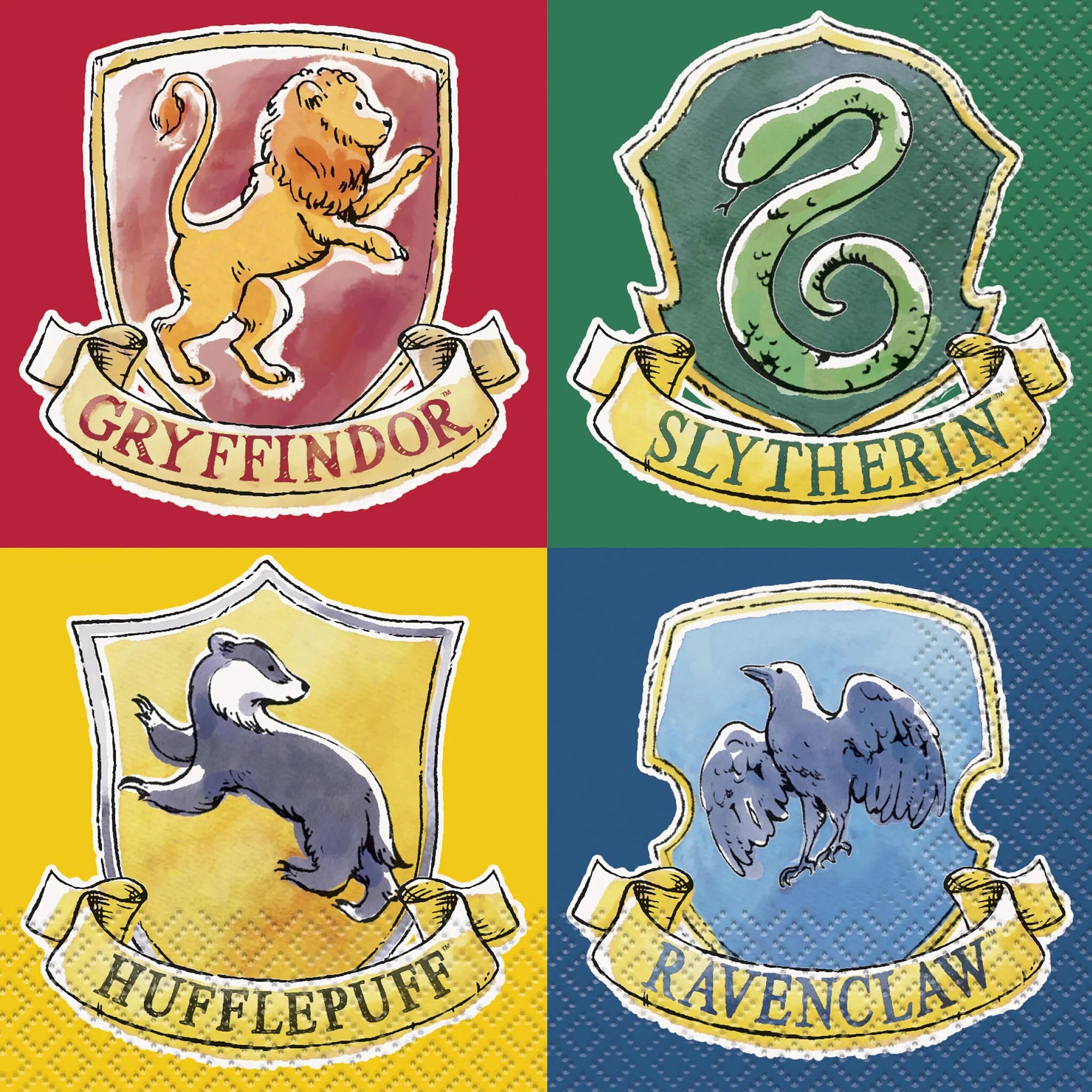 Unique Harry Potter Party Napkins - 16 Count, 16.5 cm Square | Sustainable Paper