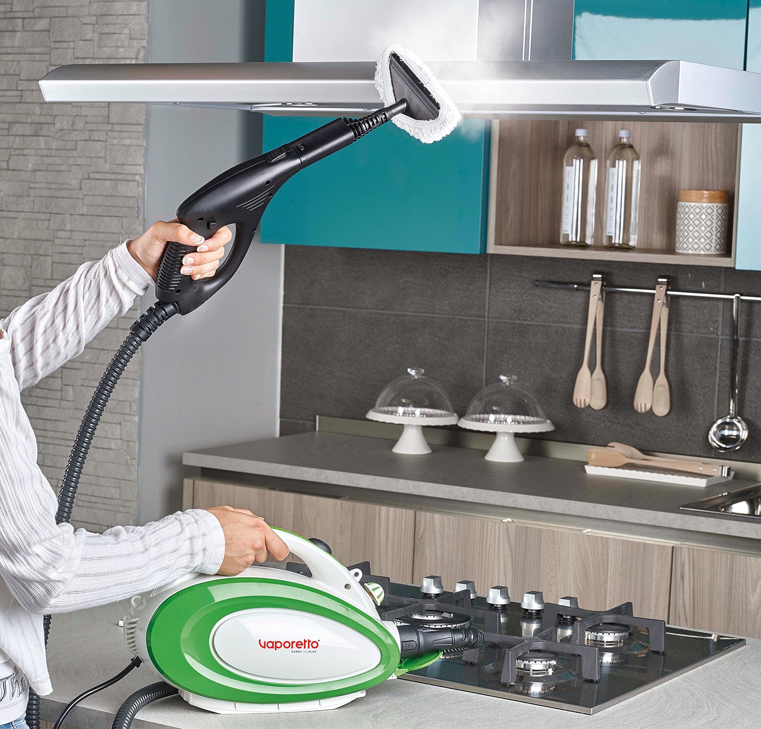 Polti Vaporetto Handy 25 Plus Steam Cleaner - 3.5 Bar Pressure | 1500W | White/Green 3