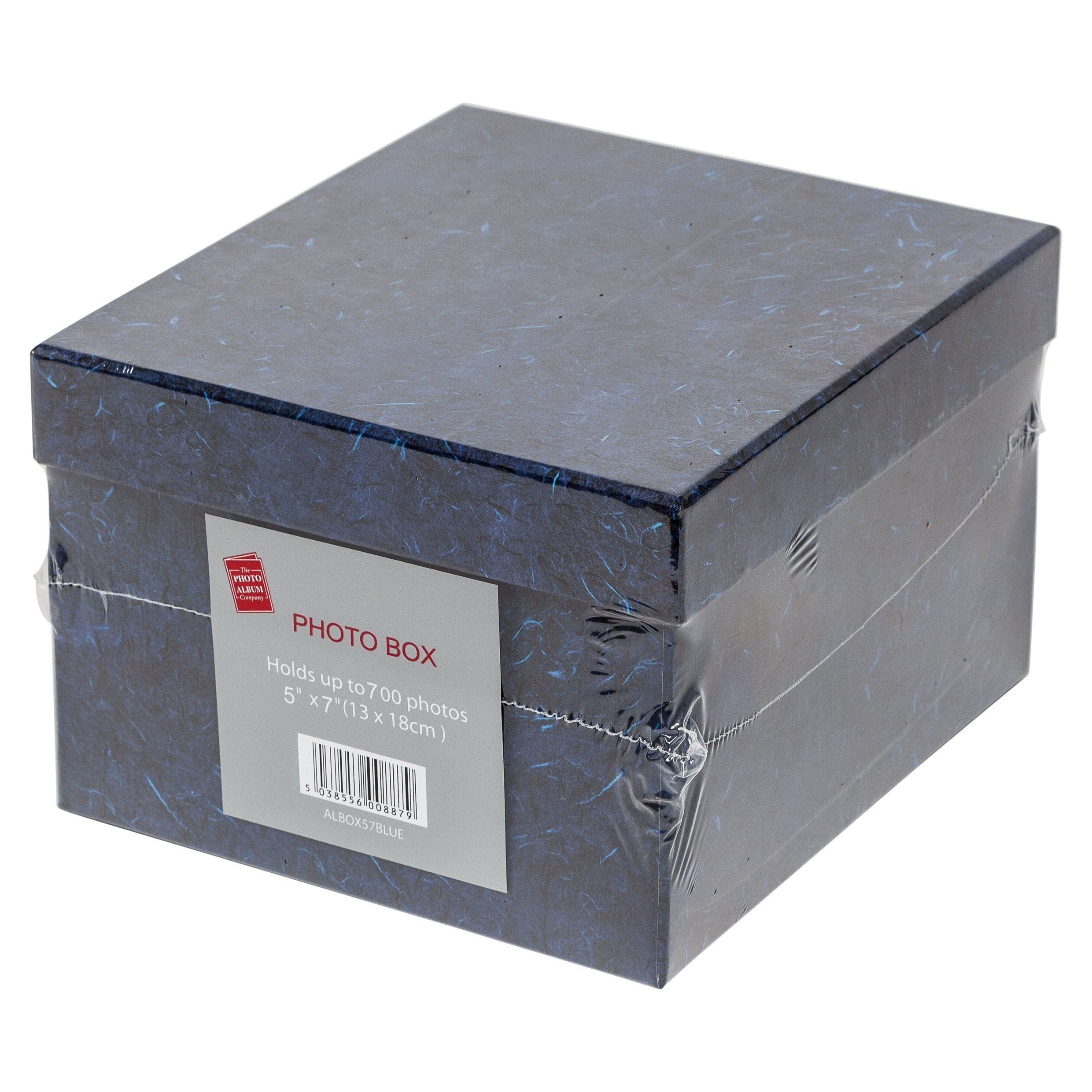 Hampton Frames Photo Storage Box - Holds 700 5x7 Photos | Deep Blue Cardboard | ALBOX57BLUE 3