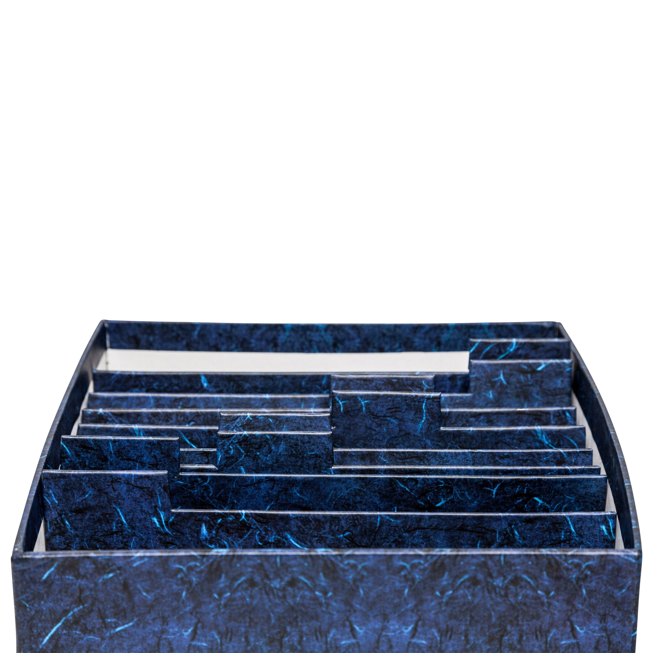 Hampton Frames Photo Storage Box - Holds 700 5x7 Photos | Deep Blue Cardboard | ALBOX57BLUE 5