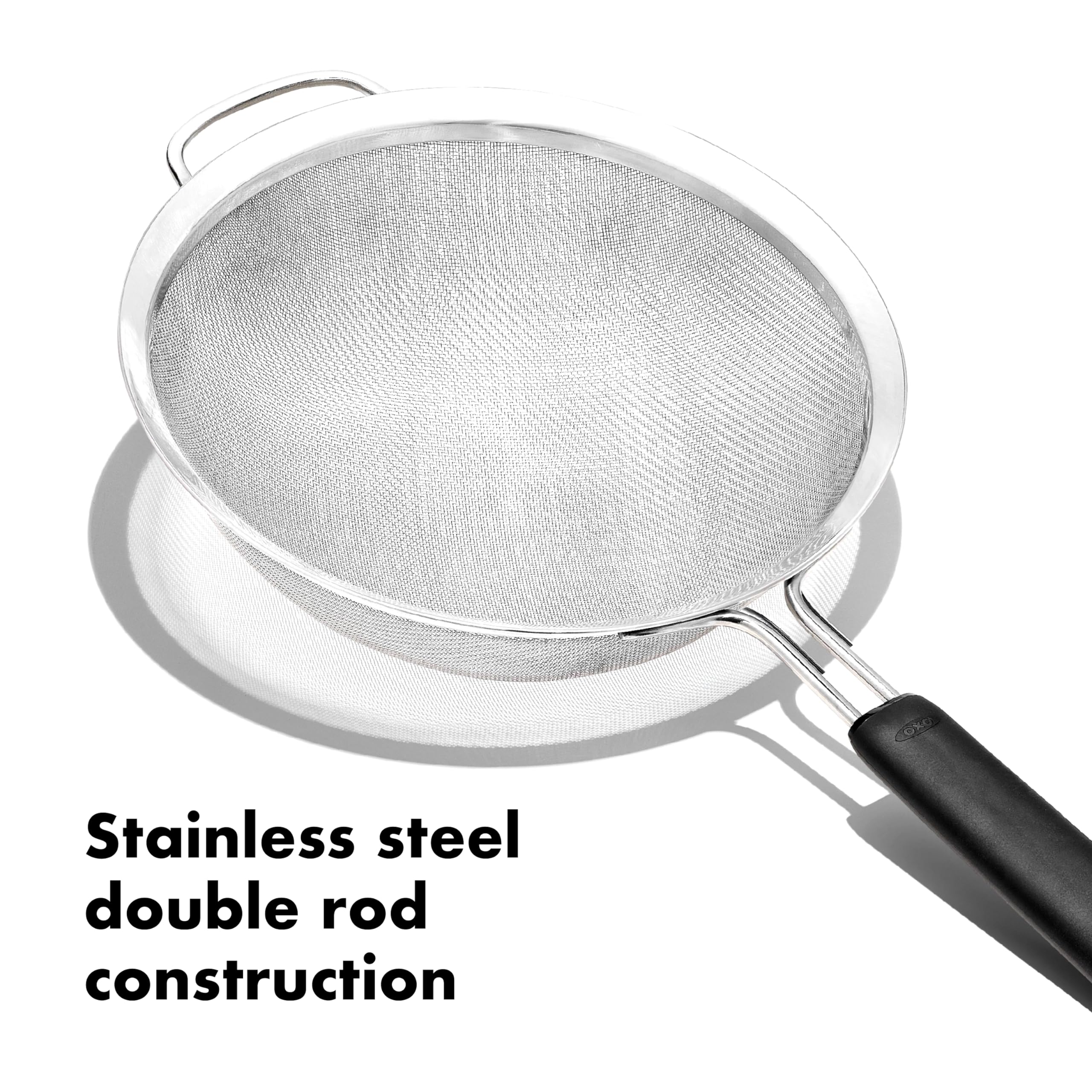 OXO Good Grips Stainless Steel Food Strainer - 20.3 cm Fine Mesh | Dishwasher Safe 4