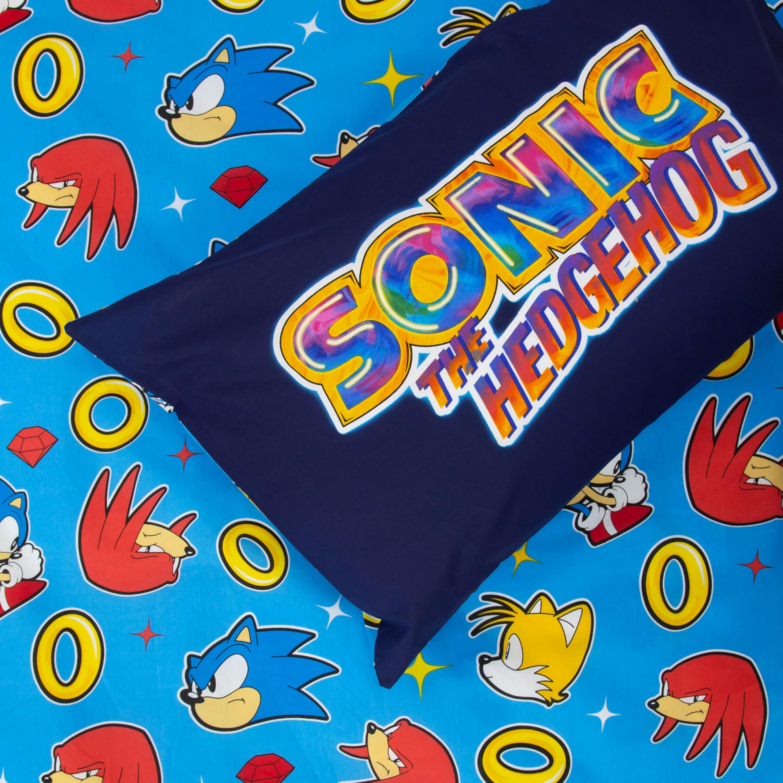 Sonic The Hedgehog Single Duvet Cover Set | Reversible Polycotton | UK Size 135x200cm 7