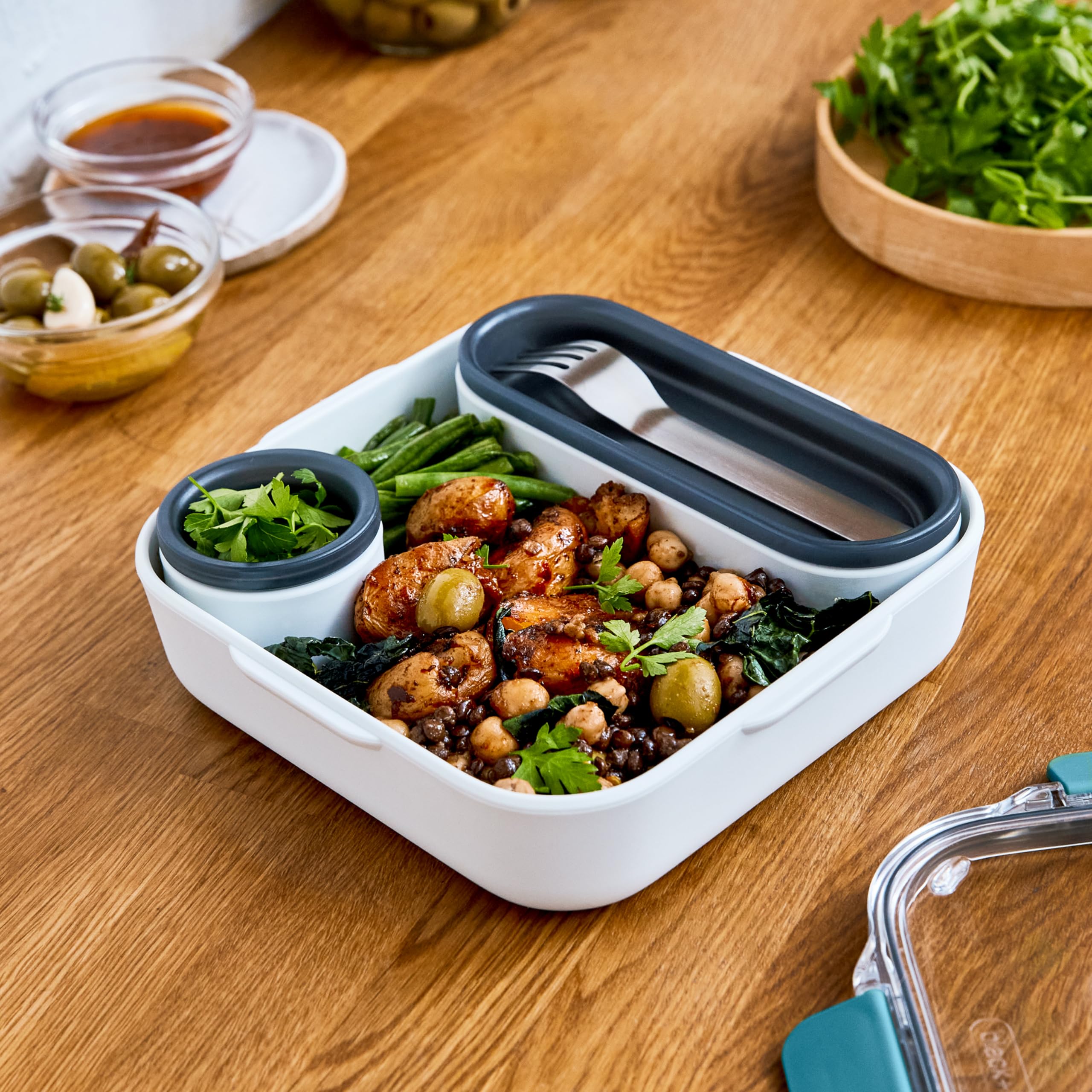 BLACK + BLUM Leak-Proof Bento Lunch Box | 1000 ml | Ocean Color | Microwave Safe 8